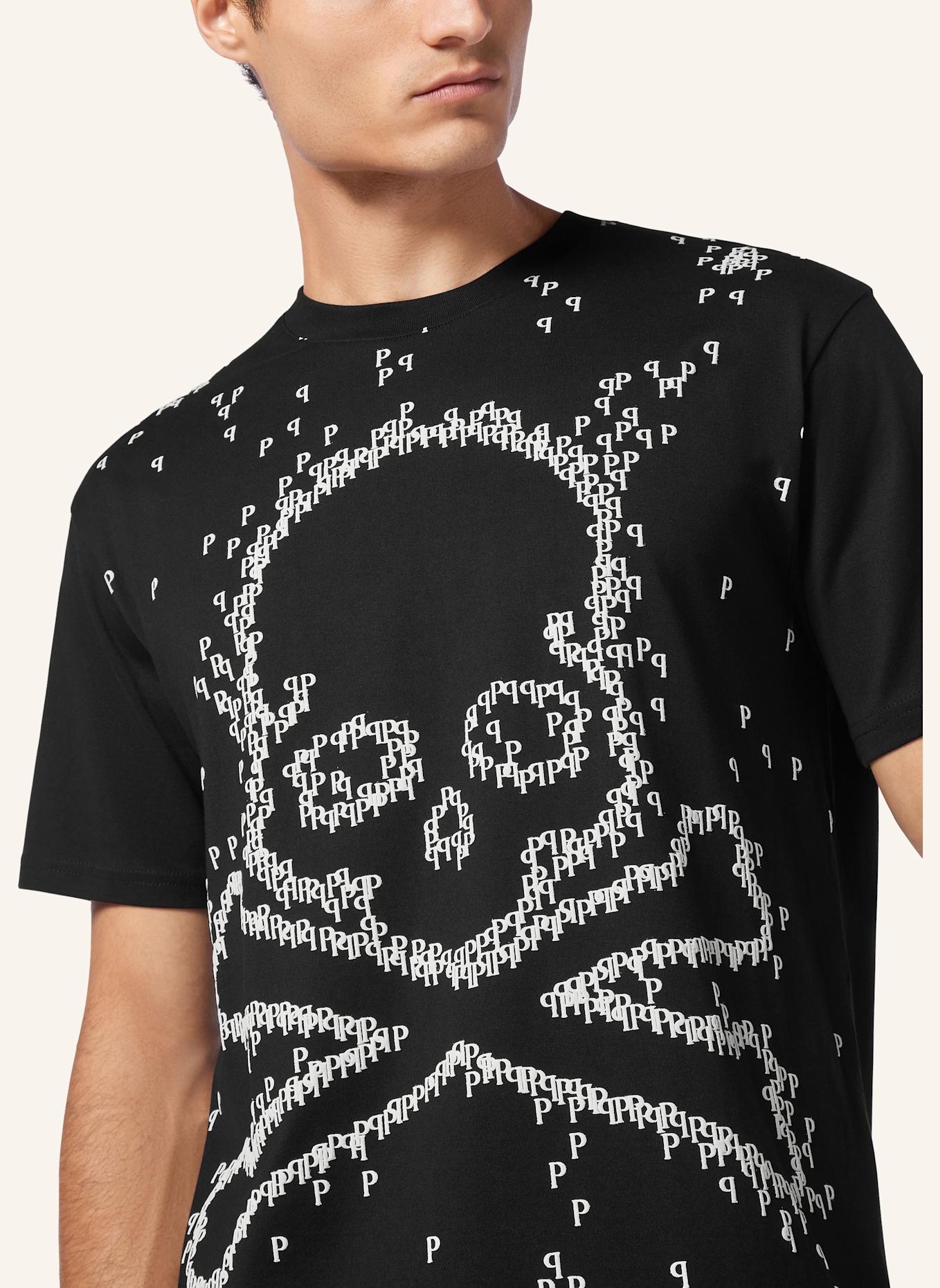 PHILIPP PLEIN PHILIPP PLEIN T-Shirt SKULL&BONES, Farbe: SCHWARZ (Bild 3)