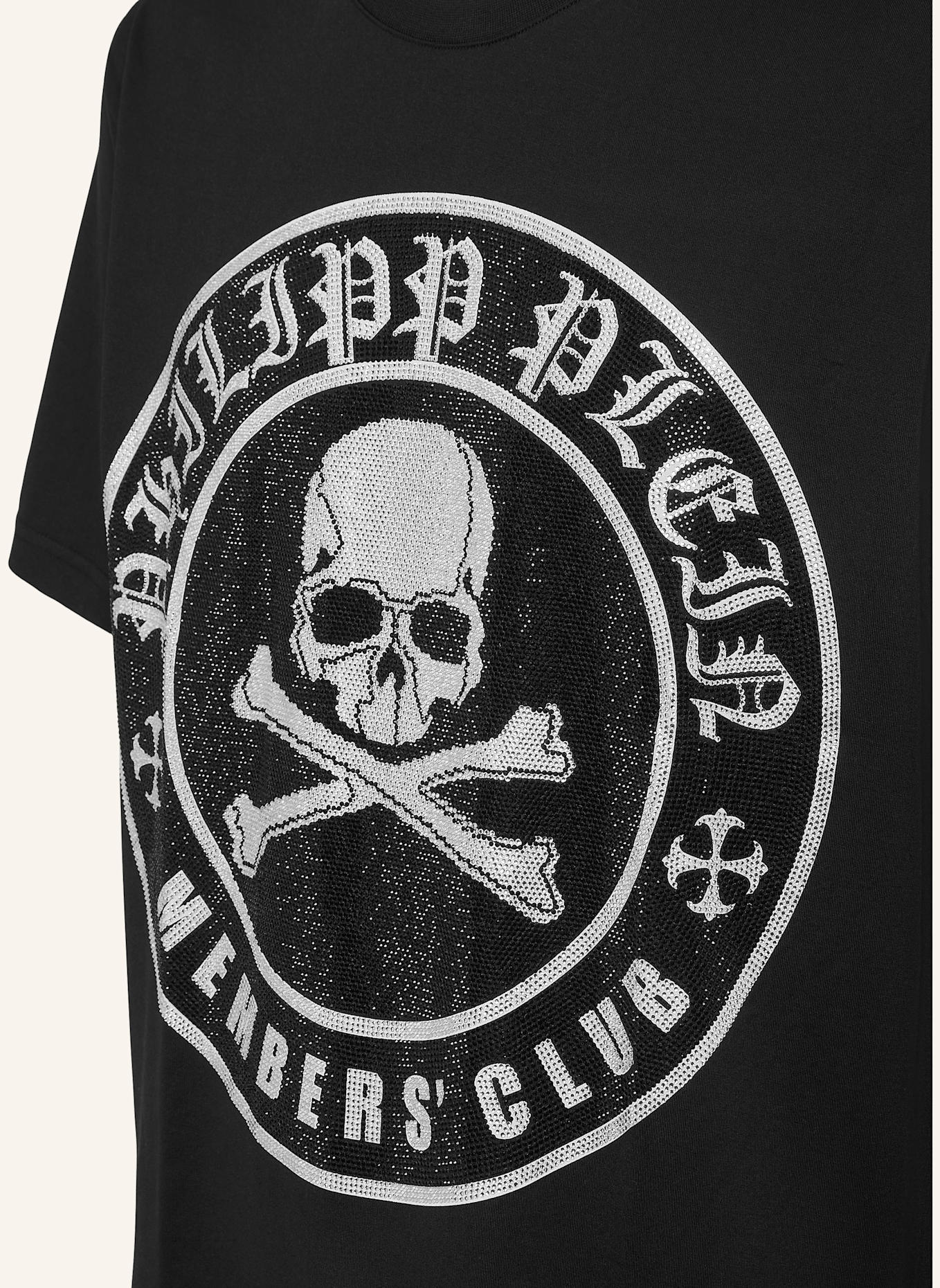 PHILIPP PLEIN T-Shirt SKULL&BONES, Farbe: SCHWARZ (Bild 2)