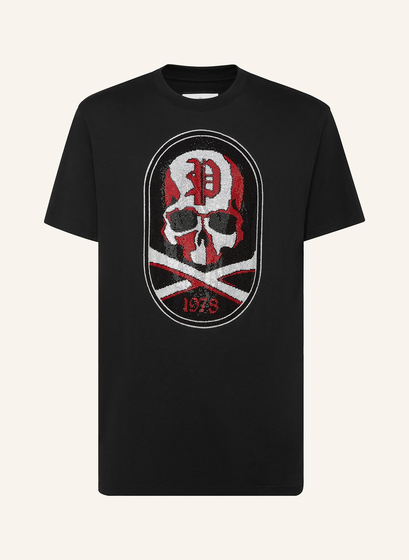 PHILIPP PLEIN PHILIPP PLEIN T-Shirt SKULL&BONES, Farbe: SCHWARZ (Bild 1)