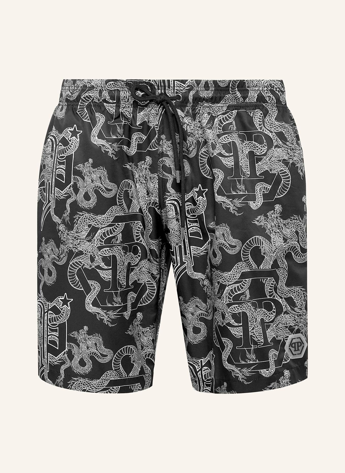 PHILIPP PLEIN PHILIPP PLEIN Badehose DRAGON, Farbe: SCHWARZ (Bild 1)