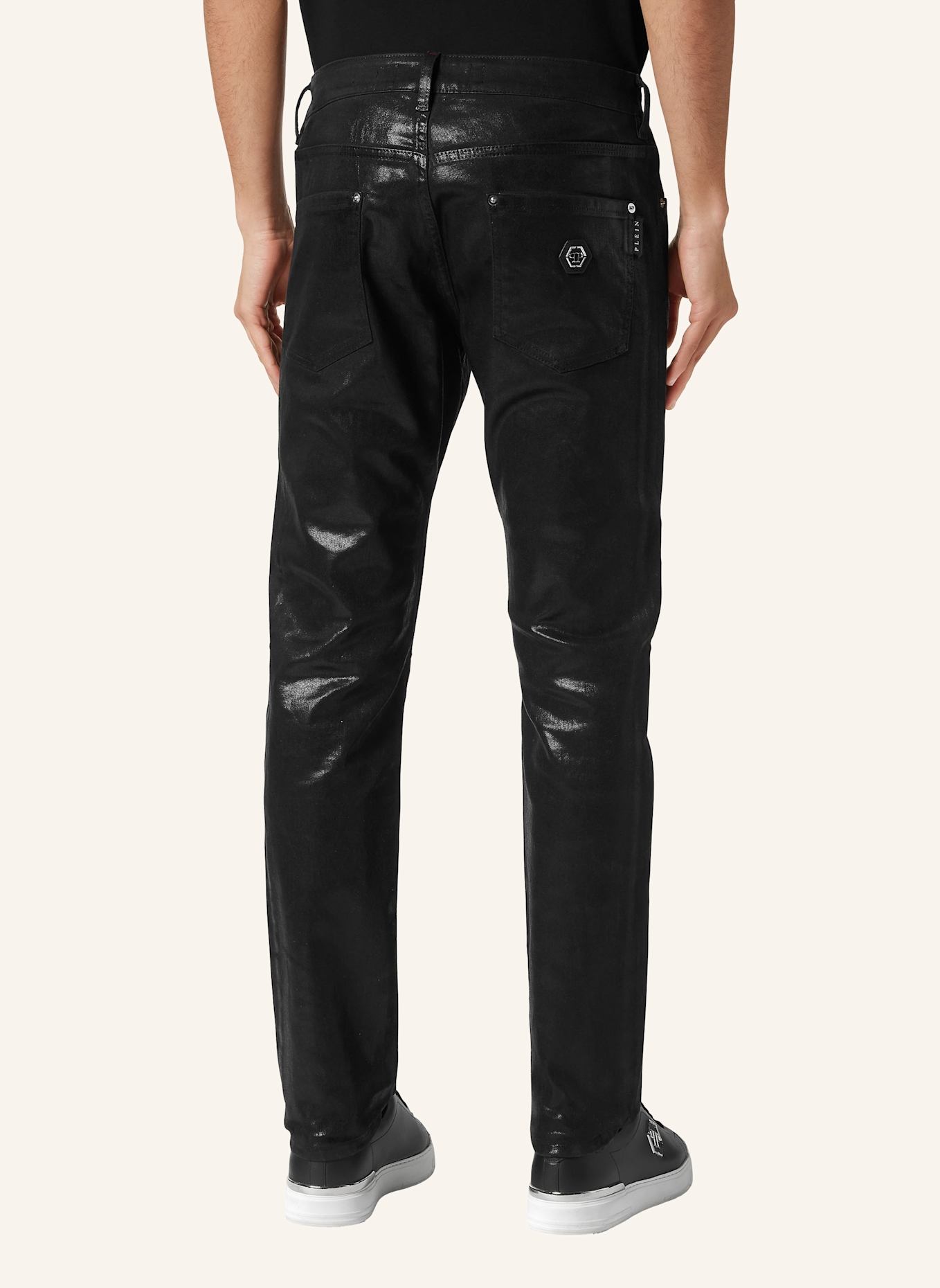 PHILIPP PLEIN Jeans Super Straight Fit, Farbe: SCHWARZ (Bild 2)