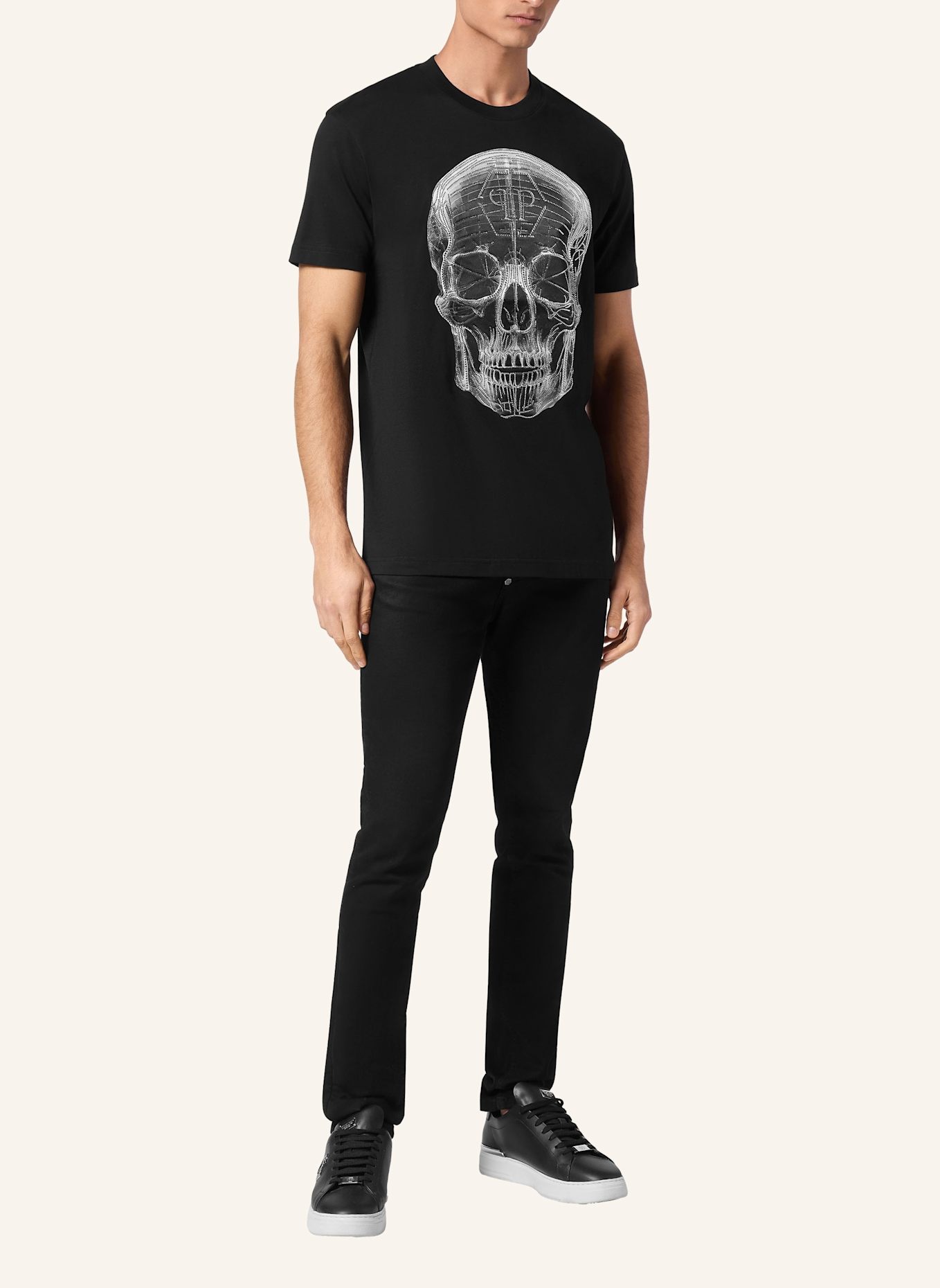 PHILIPP PLEIN T-Shirt  XRAY SKULL, Farbe: SCHWARZ (Bild 4)