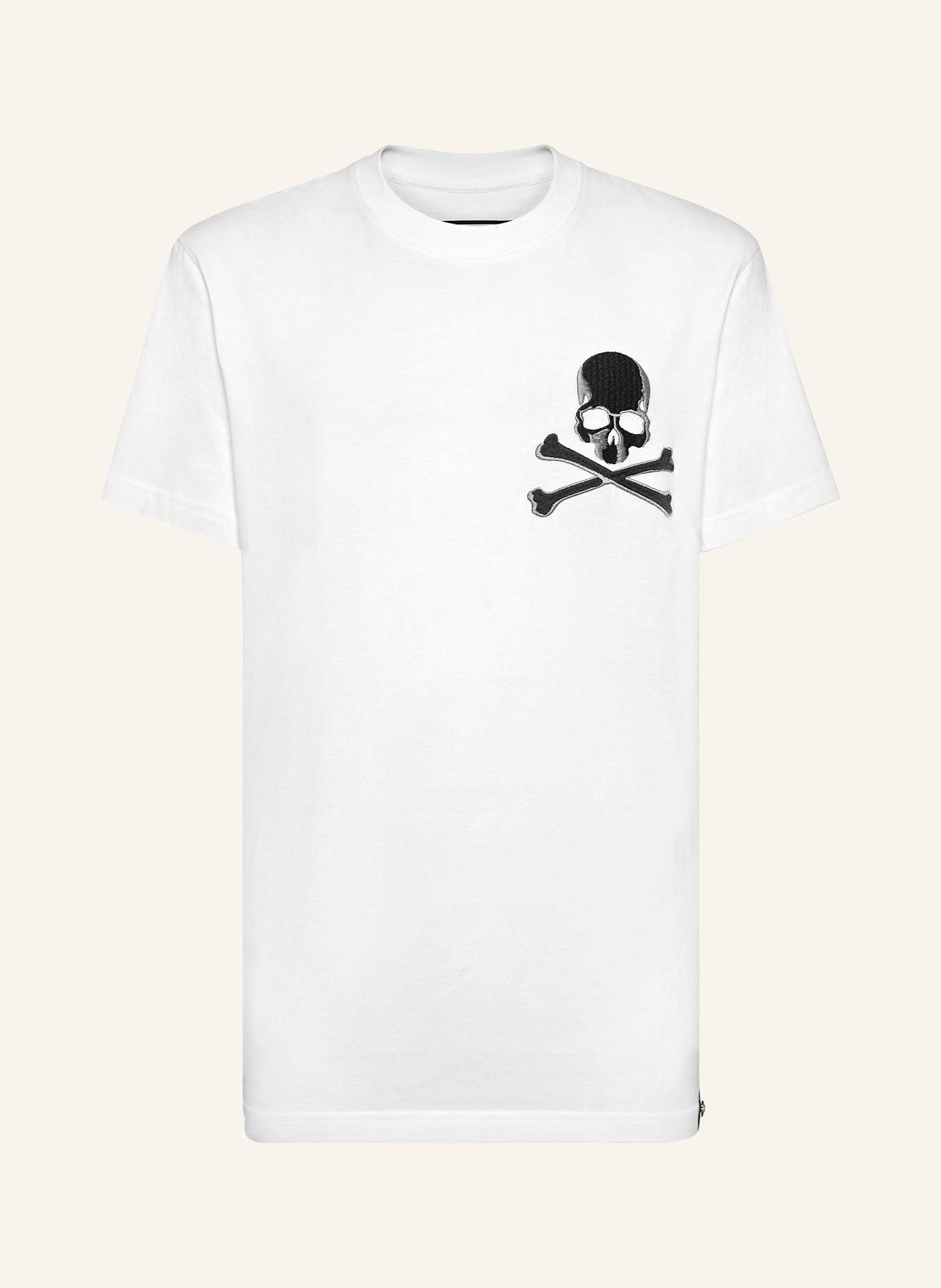 PHILIPP PLEIN T-Shirt SKULL&BONES, Farbe: WEISS (Bild 1)