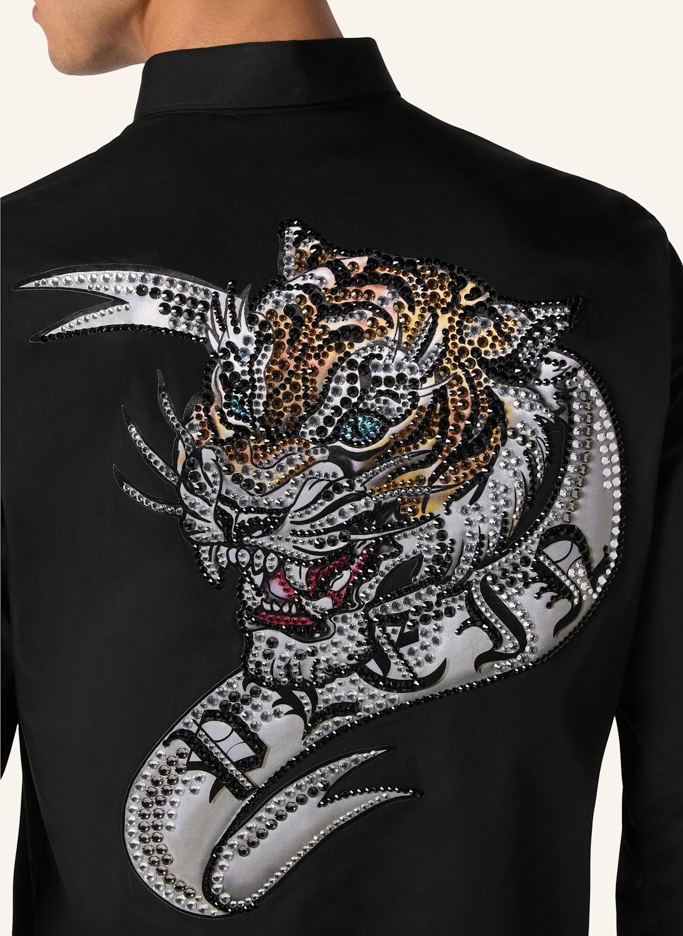 PHILIPP PLEIN PHILIPP PLEIN Hemd Slim Fit TATTOO, Farbe: SCHWARZ (Bild 3)