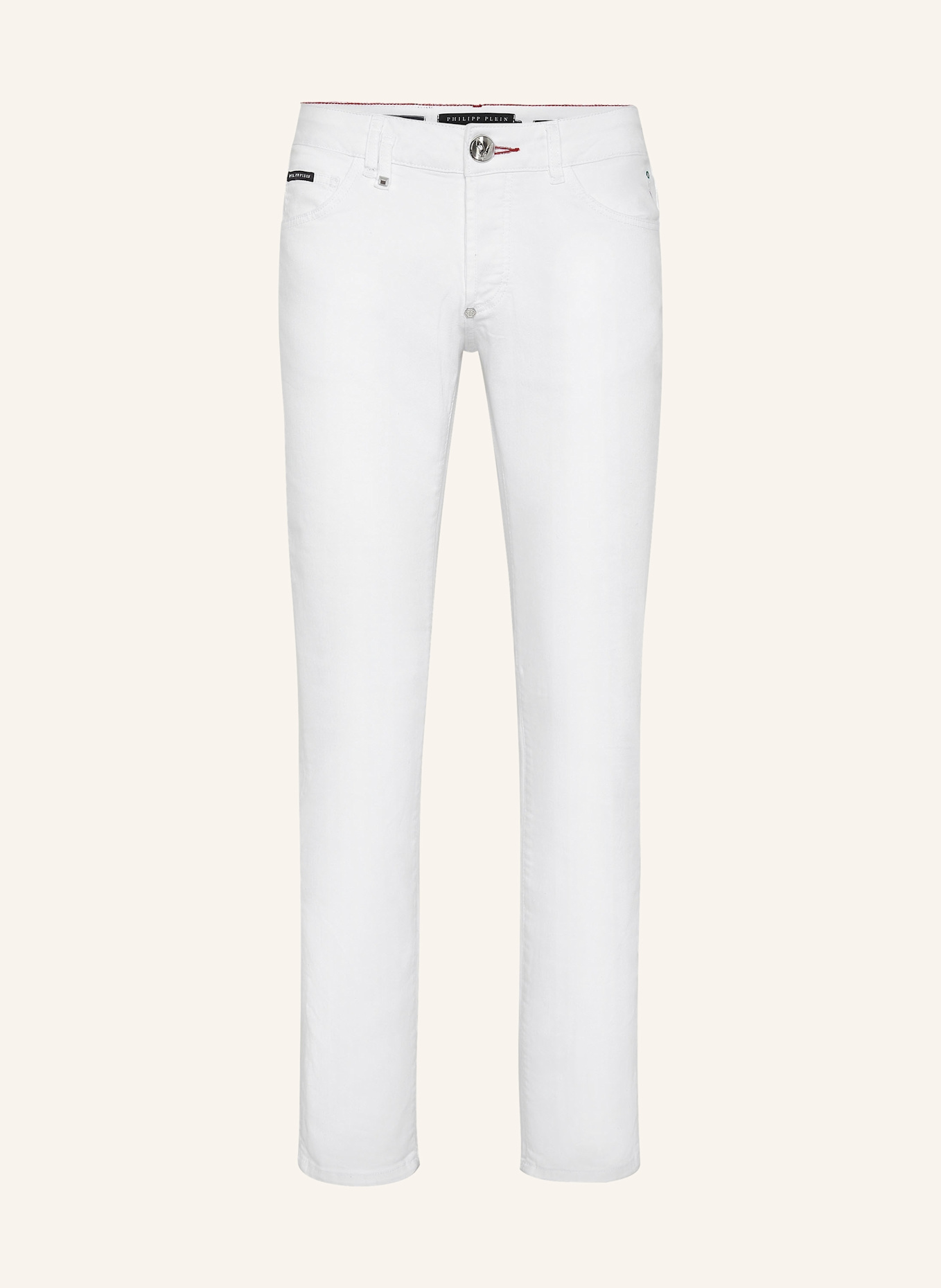 PHILIPP PLEIN PHILIPP PLEIN Jeans Regular Fit Jeans Super Straight Fit, Farbe: WEISS (Bild 1)