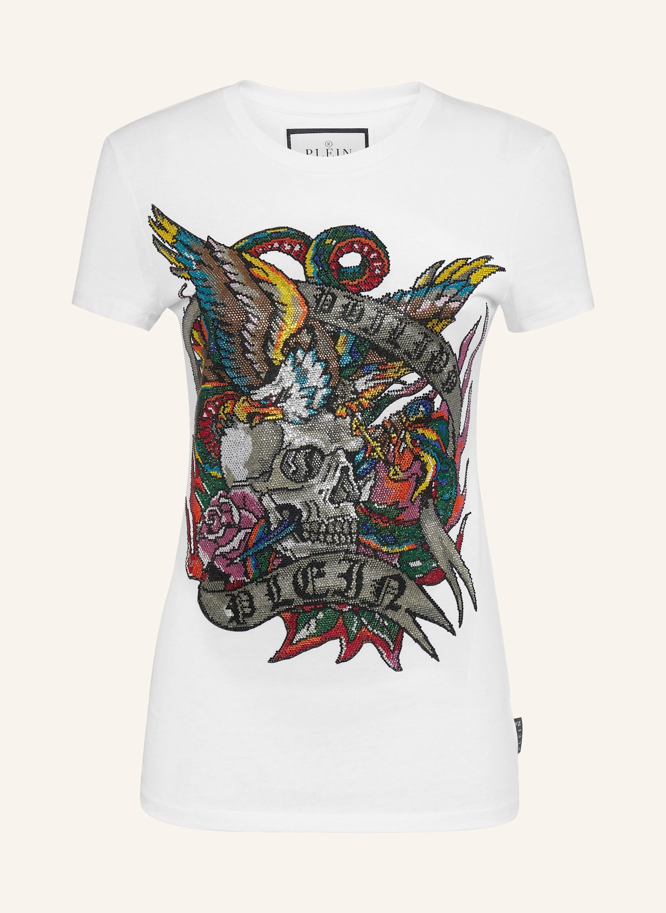 PHILIPP PLEIN PHILIPP PLEIN T-Shirt TATTOO, Farbe: WEISS (Bild 1)