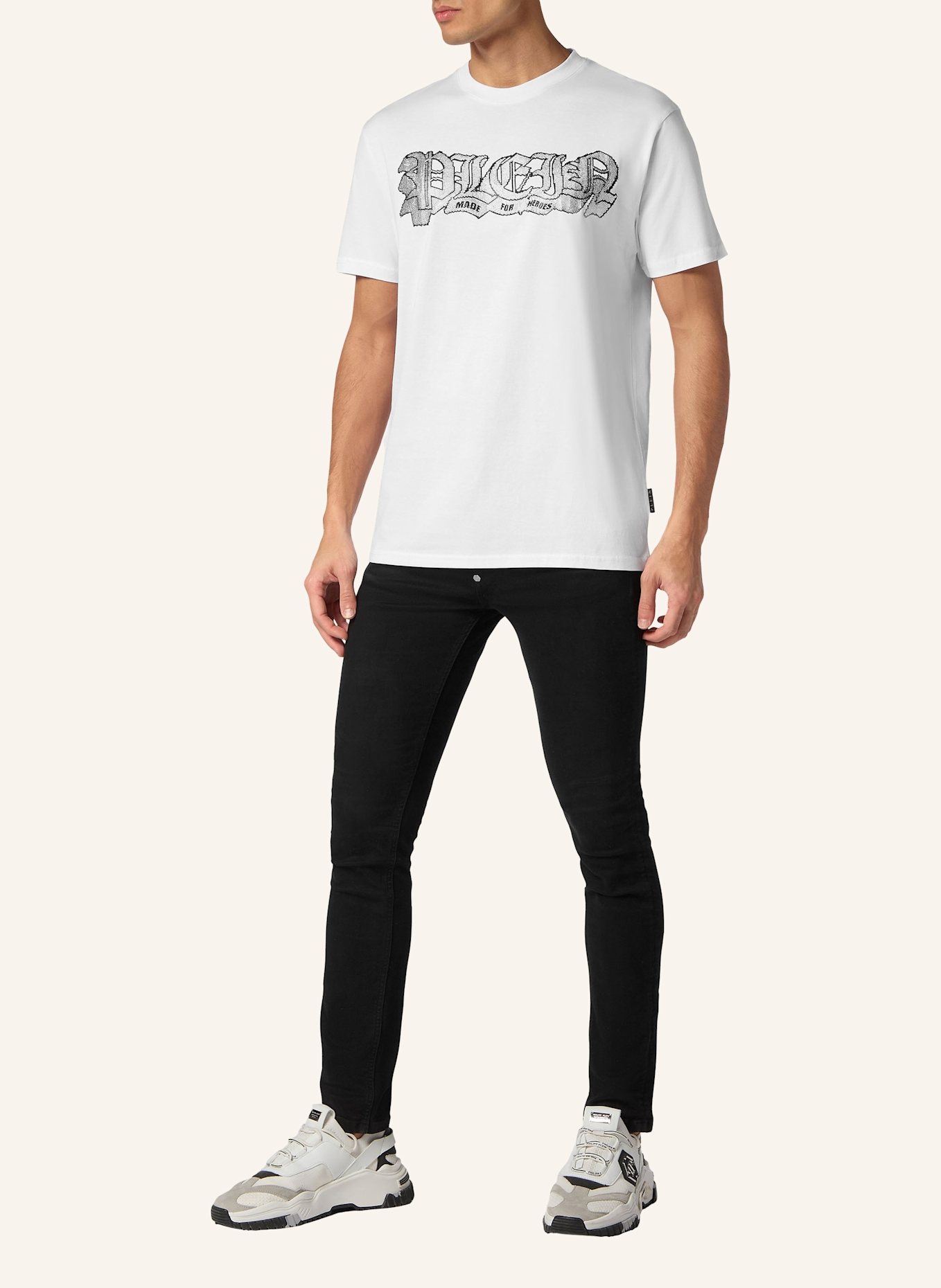 PHILIPP PLEIN T-Shirt TATTOO, Farbe: WEISS (Bild 4)