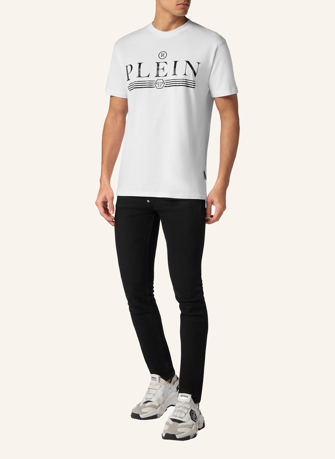 PHILIPP PLEIN T-Shirt TATTOO, Farbe: WEISS (Bild 4)