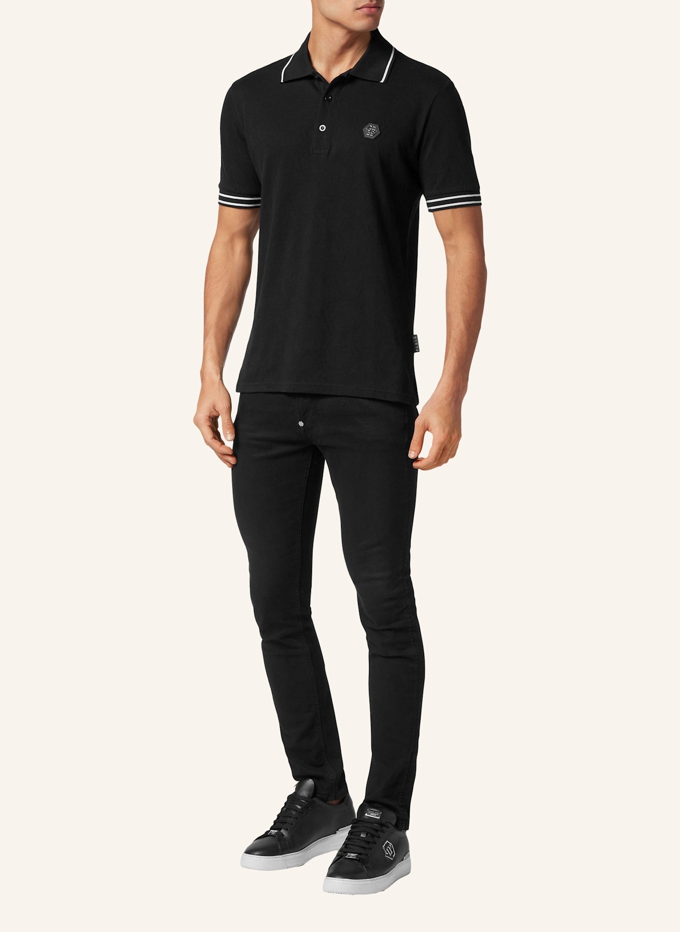 PHILIPP PLEIN PHILIPP PLEIN Poloshirt Poloshirt, Farbe: SCHWARZ (Bild 4)