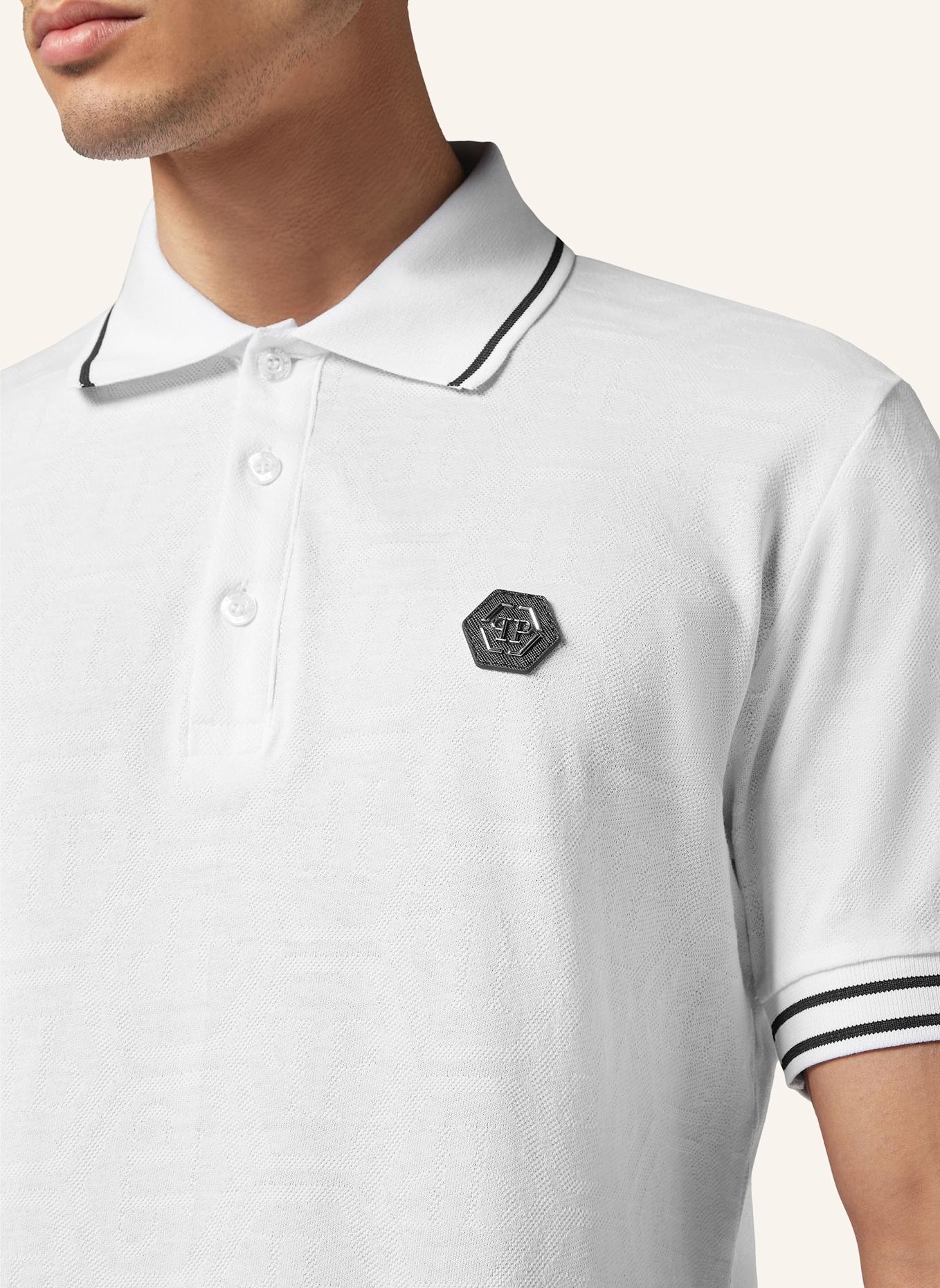 PHILIPP PLEIN Poloshirt, Farbe: WEISS (Bild 3)