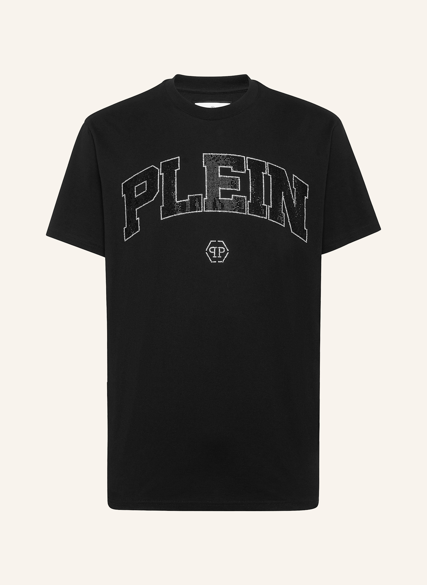 PHILIPP PLEIN PHILIPP PLEIN T-Shirt T-Shirt mit Steinenbesatz, Farbe: SCHWARZ (Bild 1)