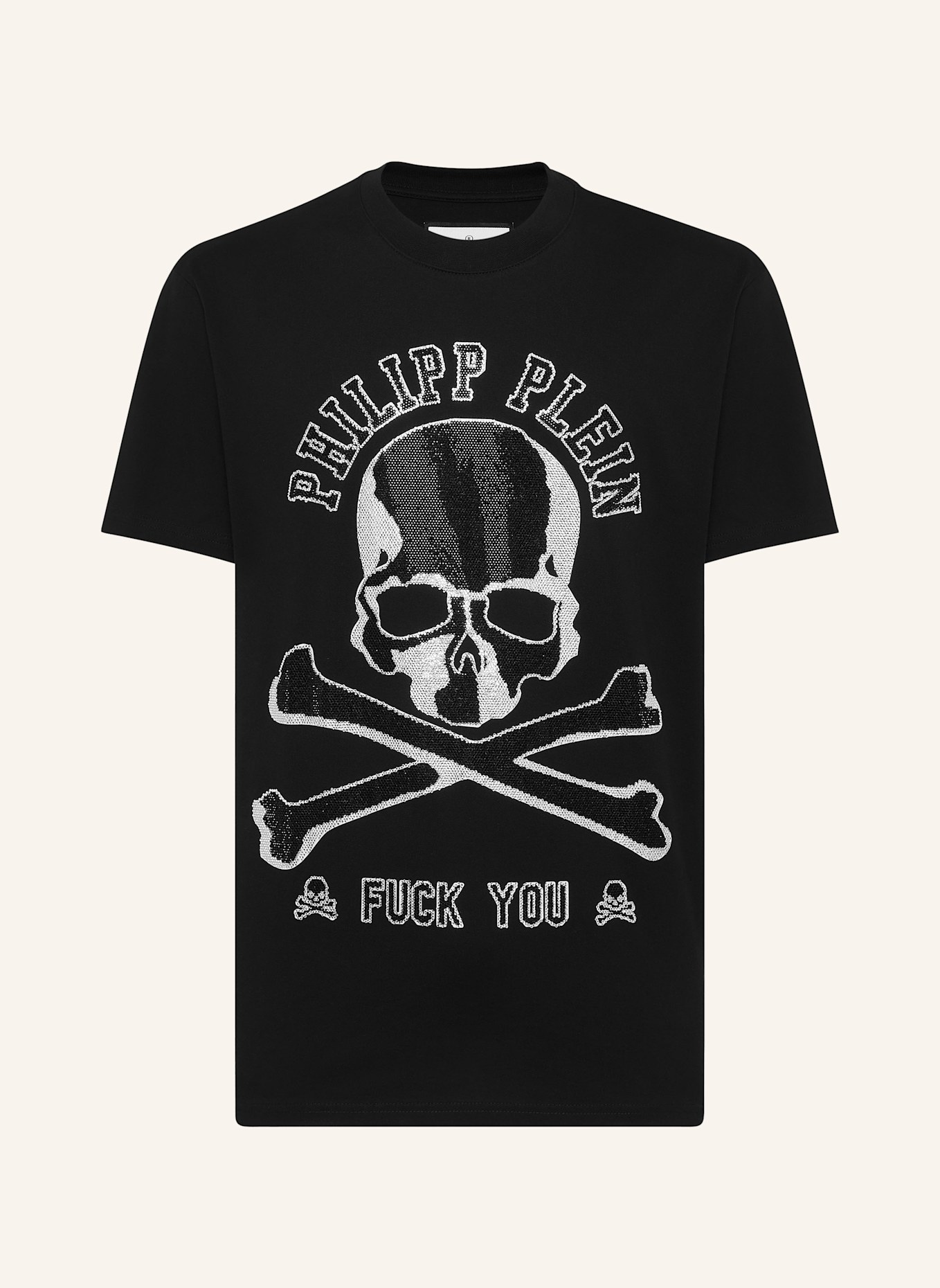 PHILIPP PLEIN T-Shirt SKULL&BONES, Farbe: SCHWARZ (Bild 1)