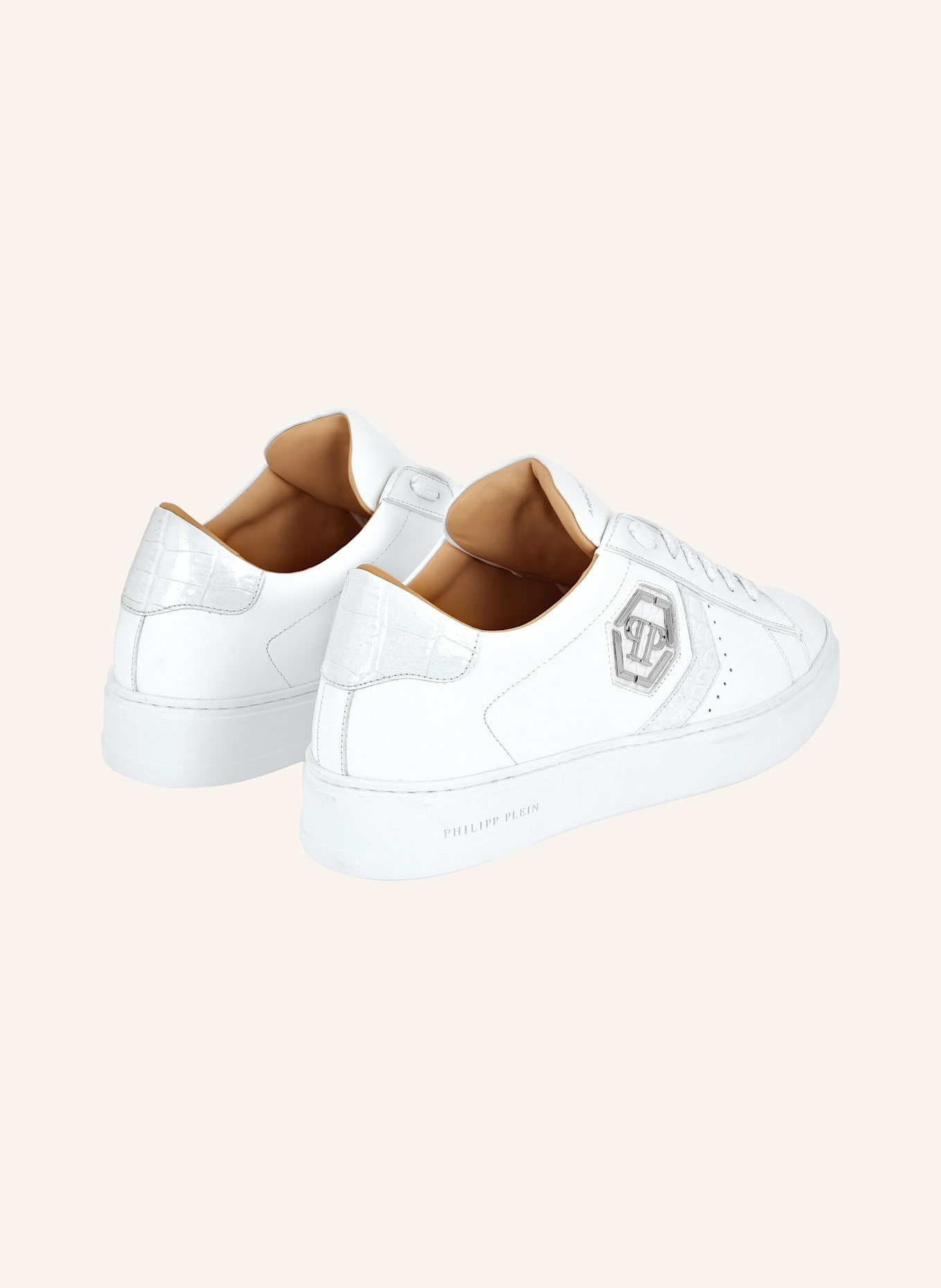 PHILIPP PLEIN Leder Sneaker ARROW, Farbe: WEISS (Bild 4)