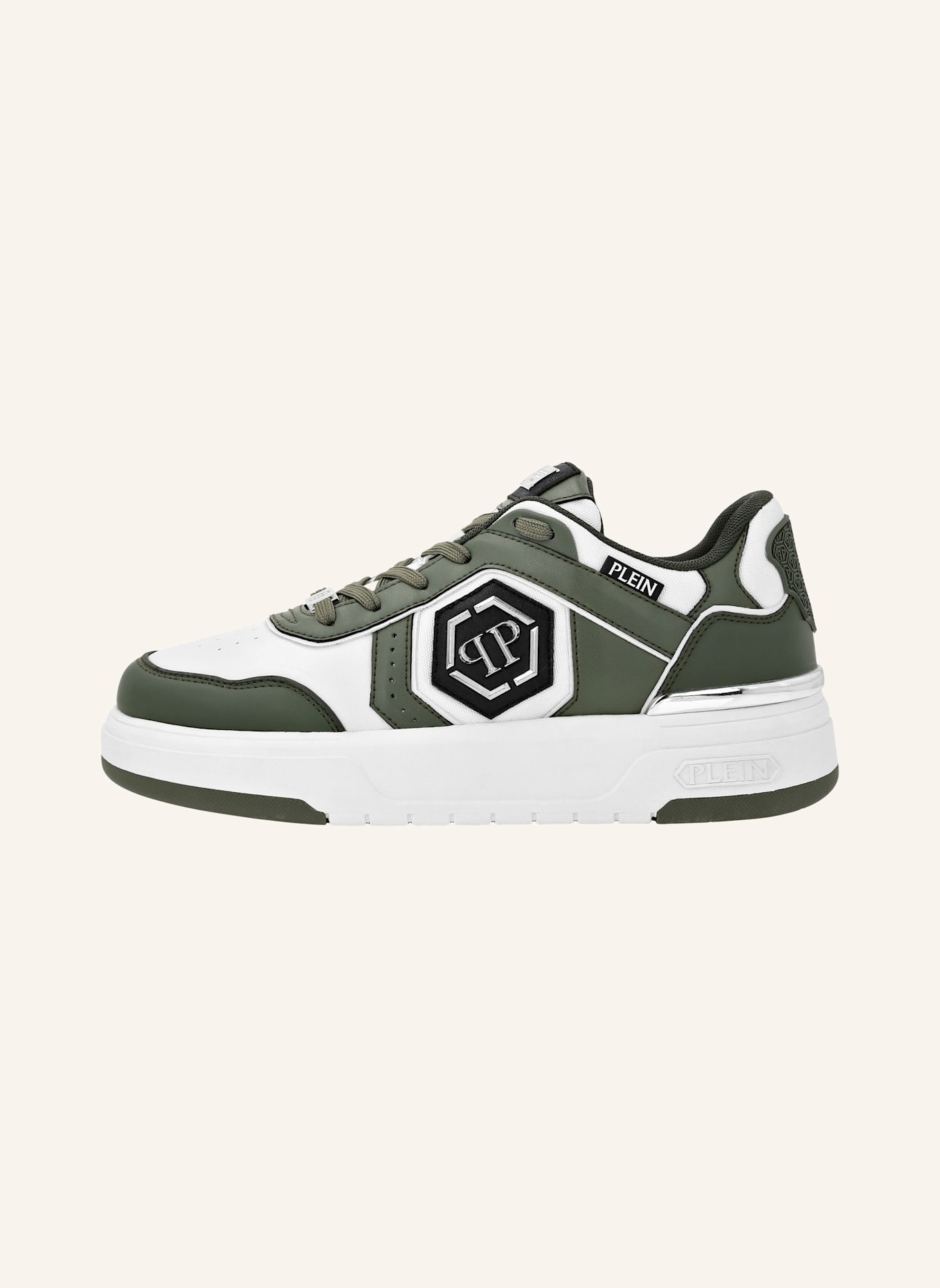 PHILIPP PLEIN Low-Top Turnschuhe PREDATOR: DUNKELGRÜN