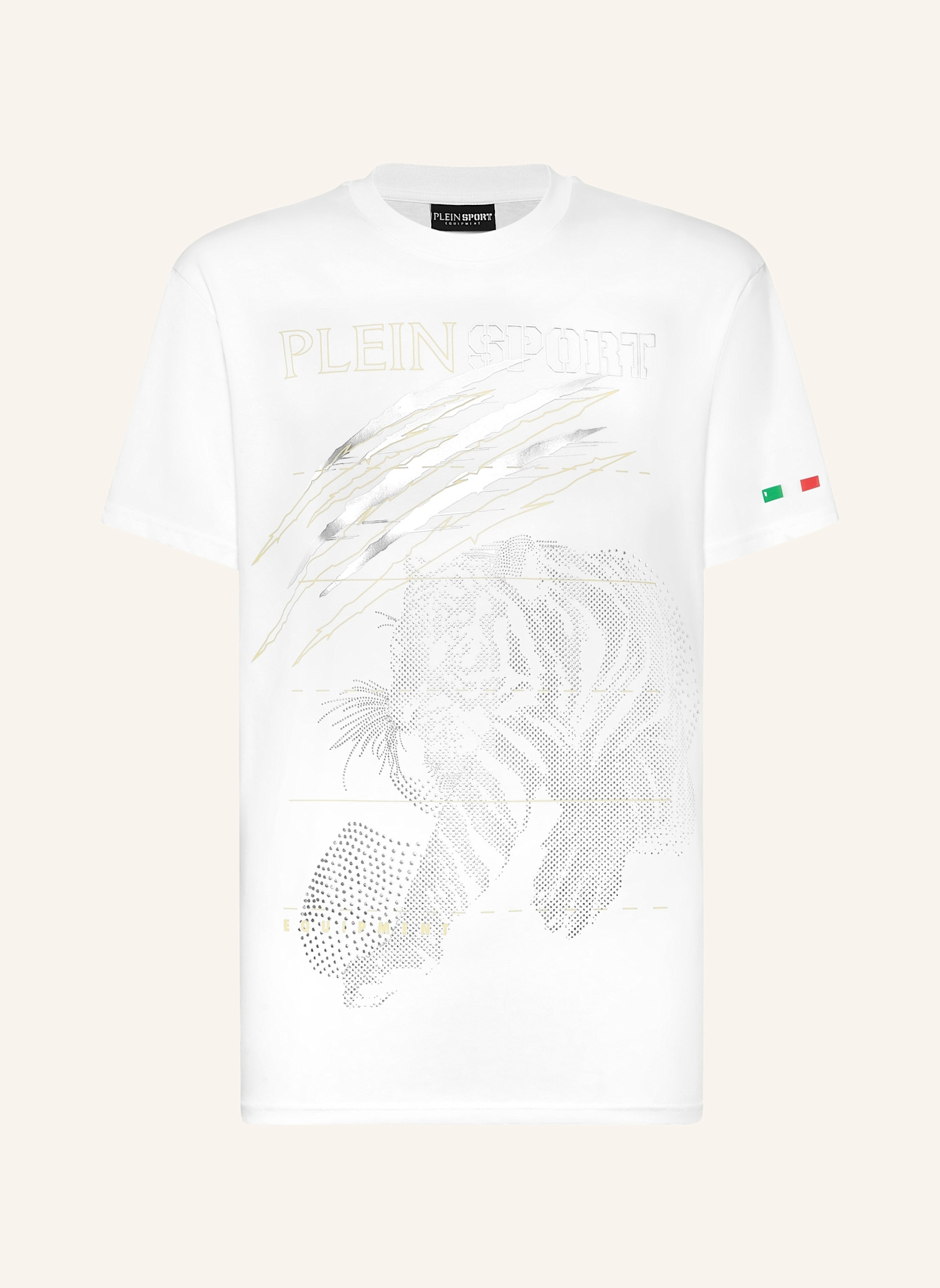 PLEIN SPORT T-Shirt TIGER: WEISS