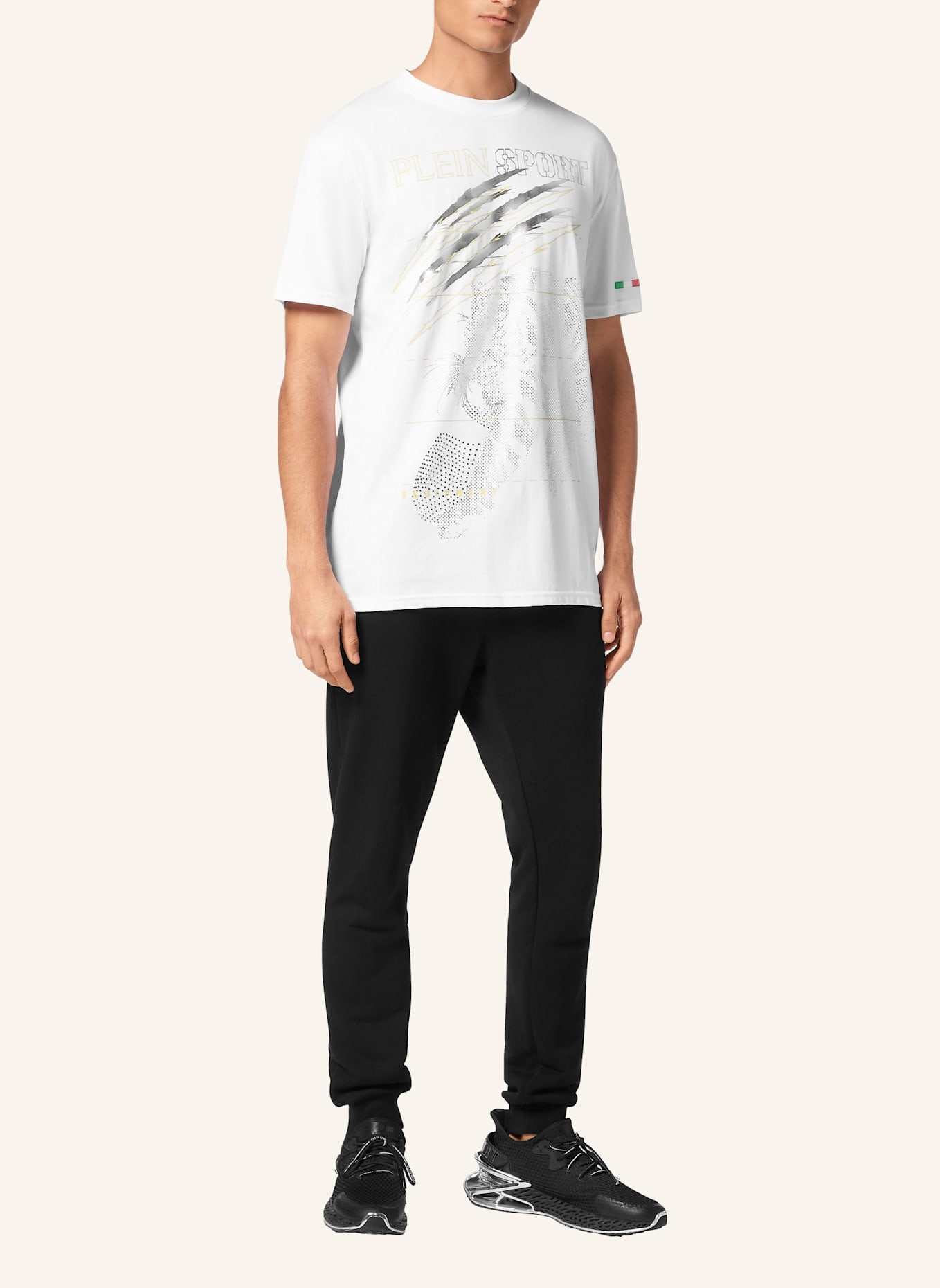 PLEIN SPORT T-Shirt TIGER: WEISS