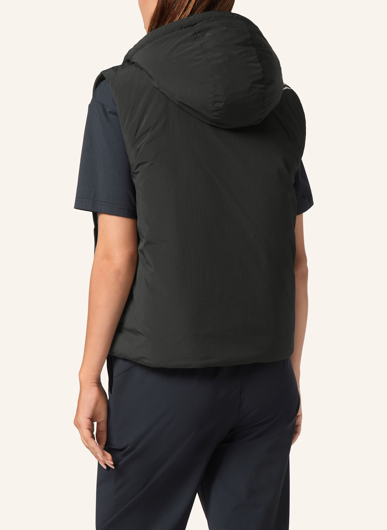 PLEIN SPORT Daunenweste SCRATCH: SCHWARZ