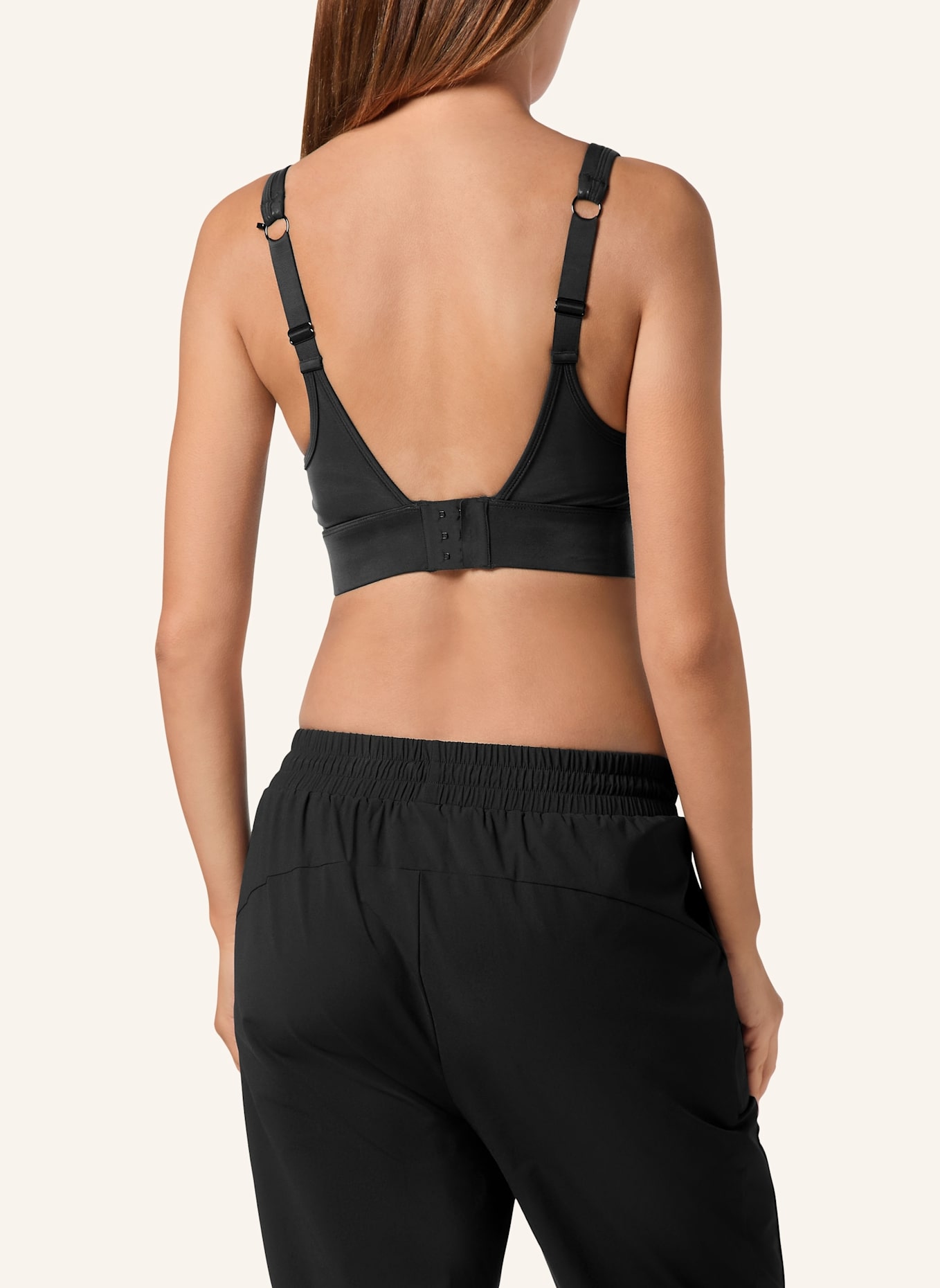 PLEIN SPORT Sport BH SCRATCH: SCHWARZ