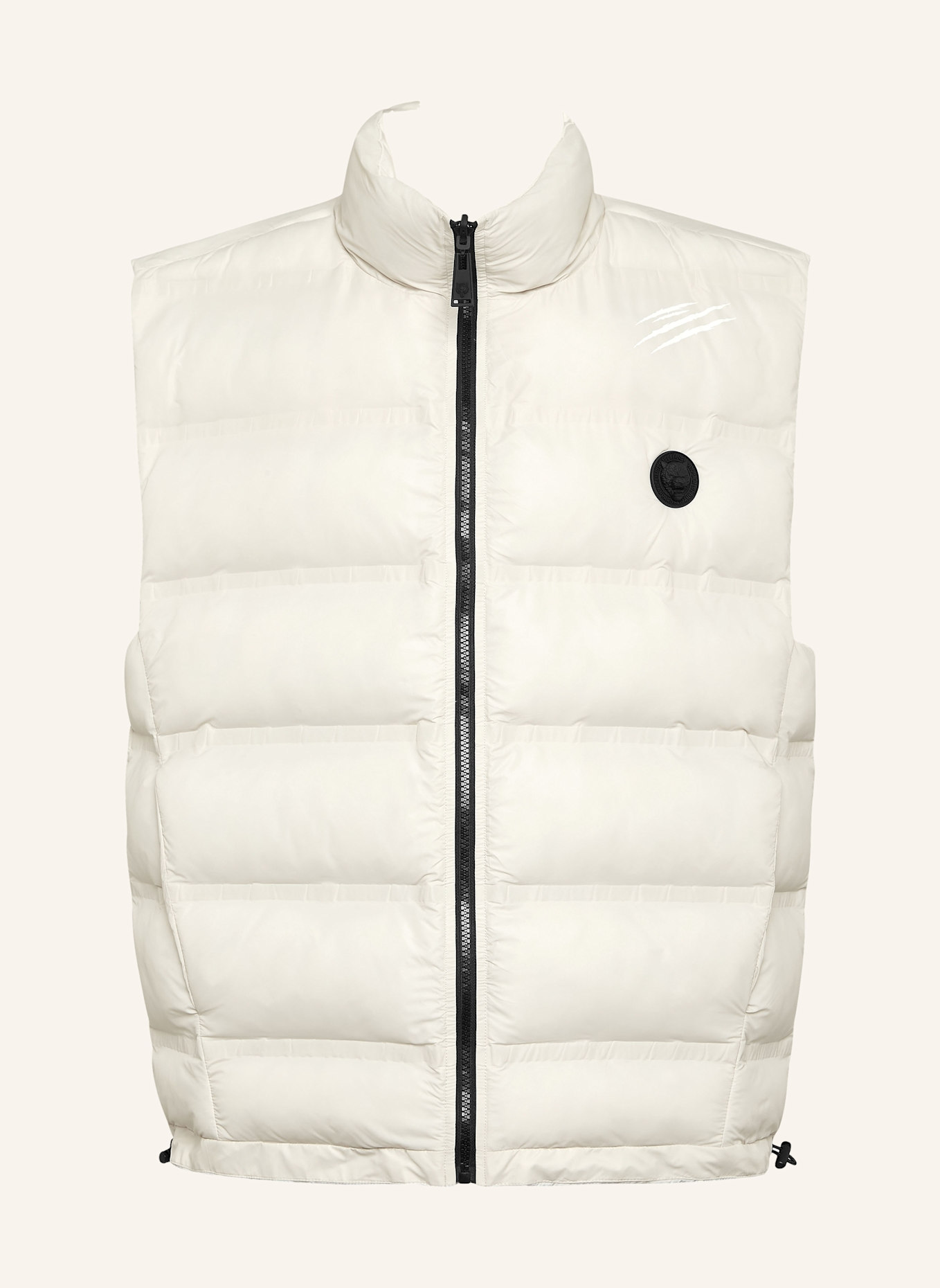 PLEIN SPORT Daunenweste SCRATCH: GRAU