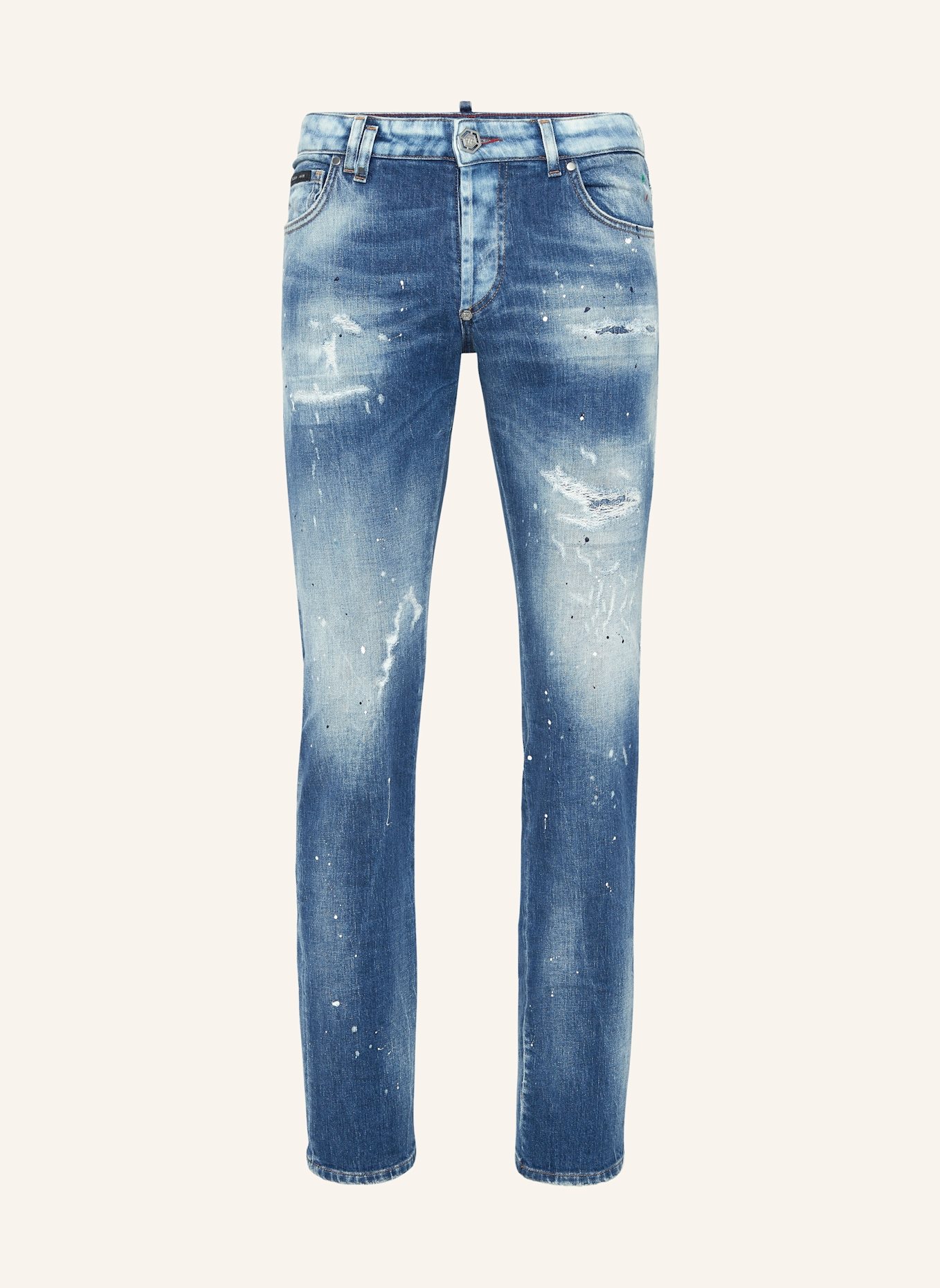 PHILIPP PLEIN Supergerader Schnitt SMILE: HELLBLAU