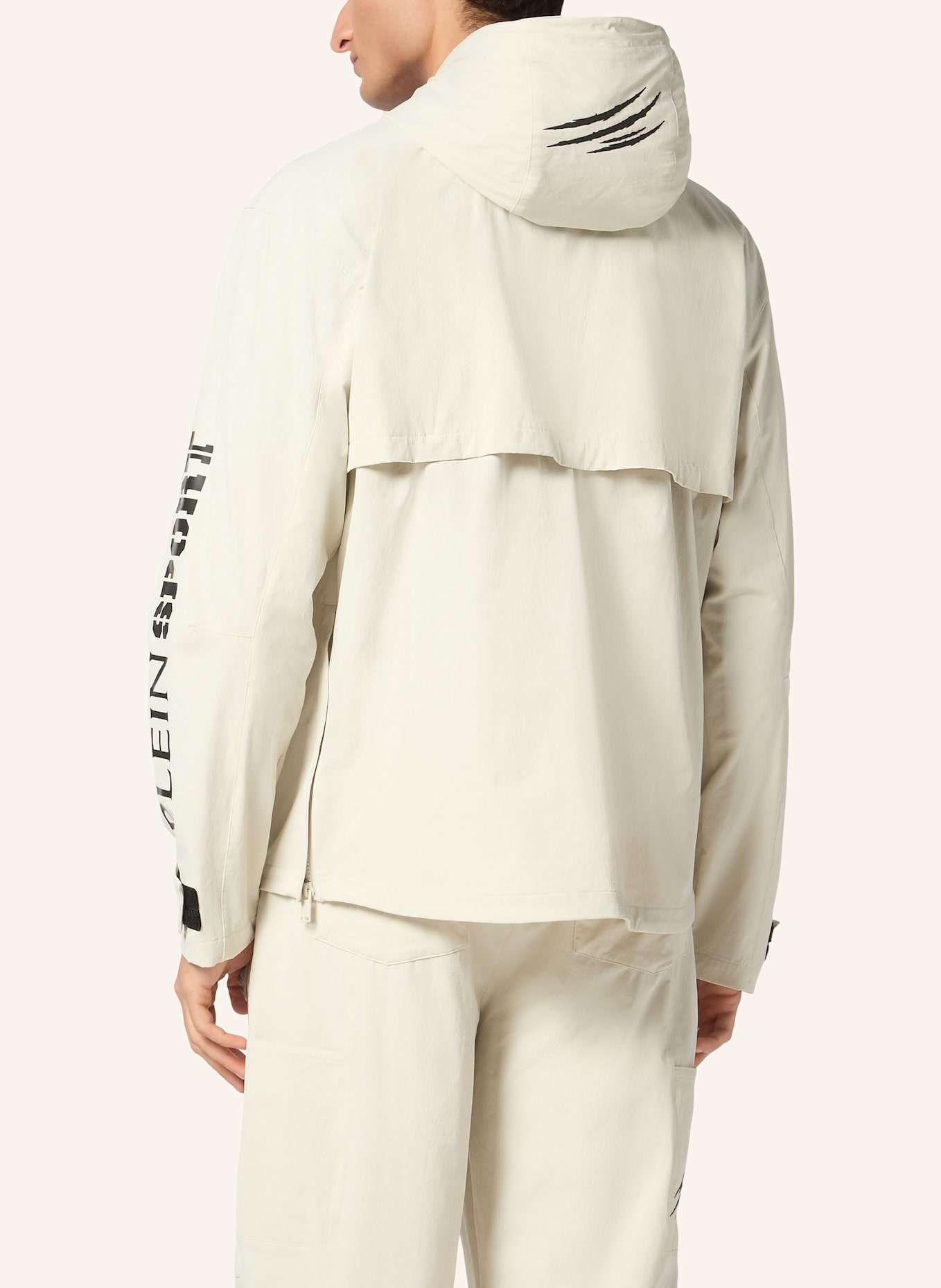 PLEIN SPORT Windbreaker SCRATCH: GRAU