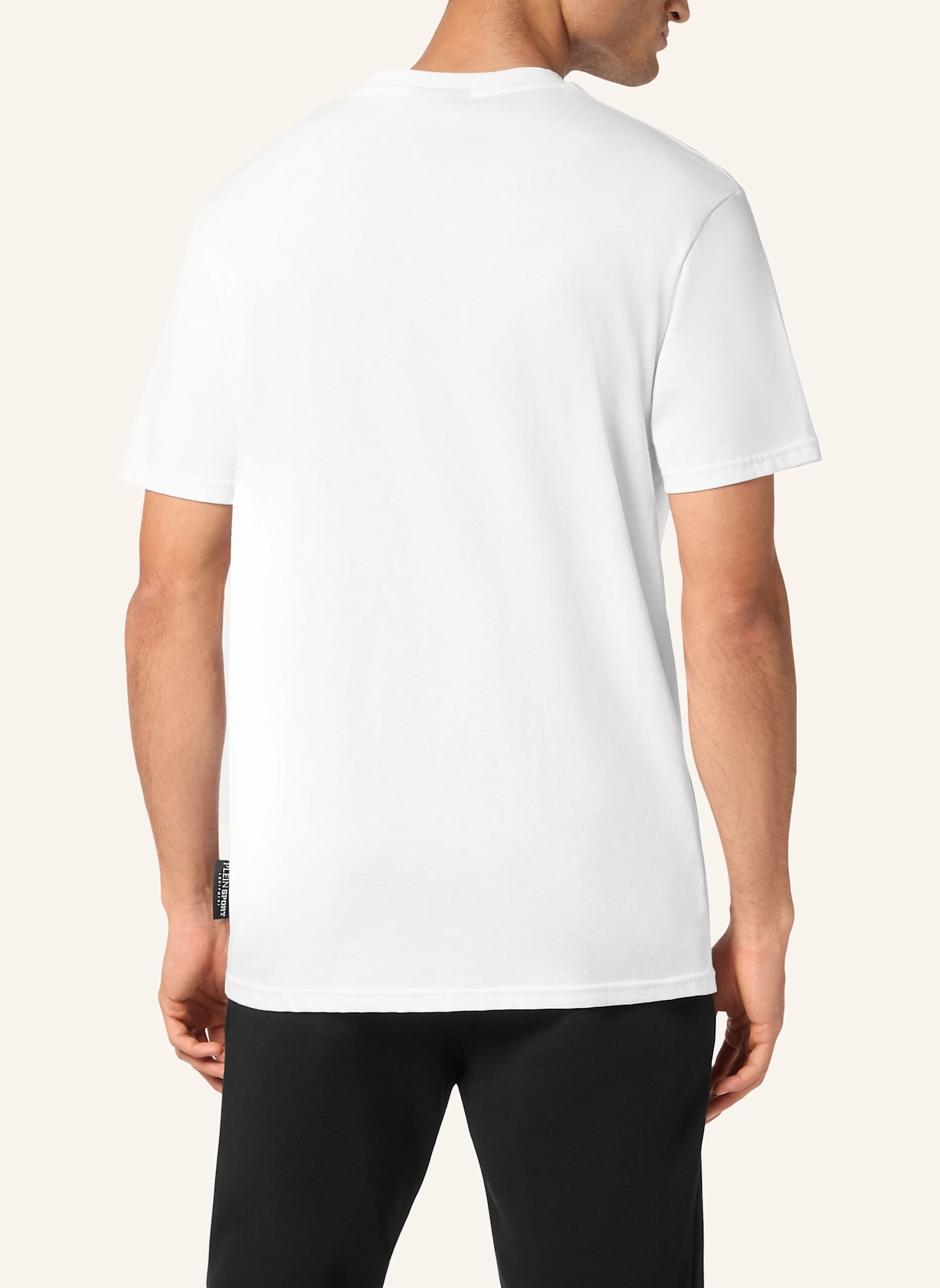 PLEIN SPORT T-Shirt TIGER: WEISS/ SILBER