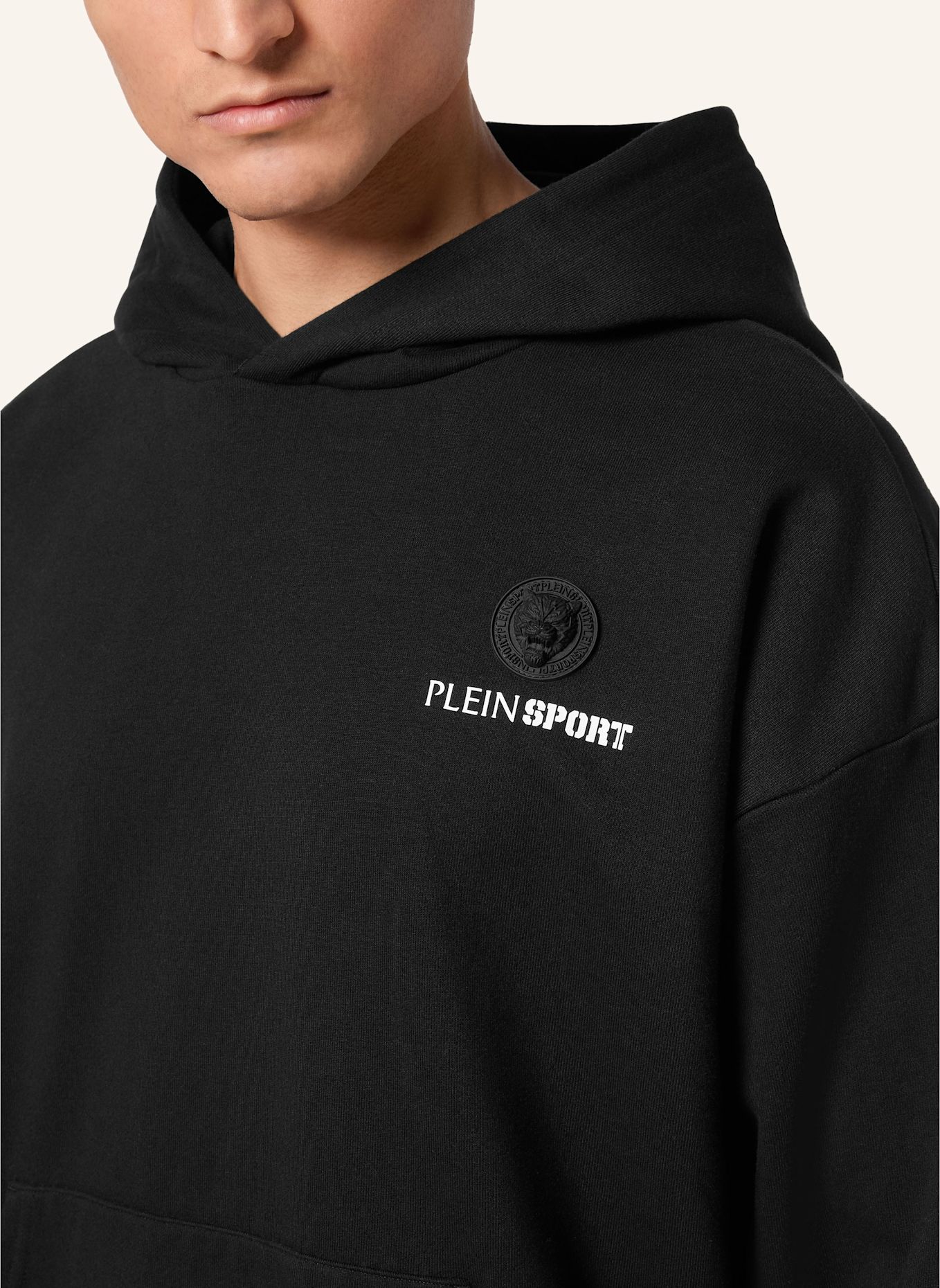 PLEIN SPORT Hoodie SCRATCH: SCHWARZ