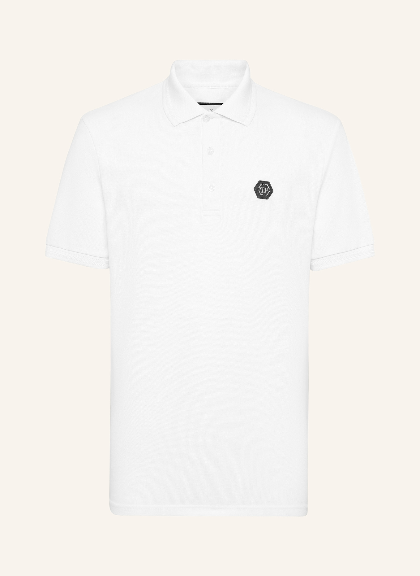 PHILIPP PLEIN Poloshirt Ss GOTHIC PLEIN: WEISS