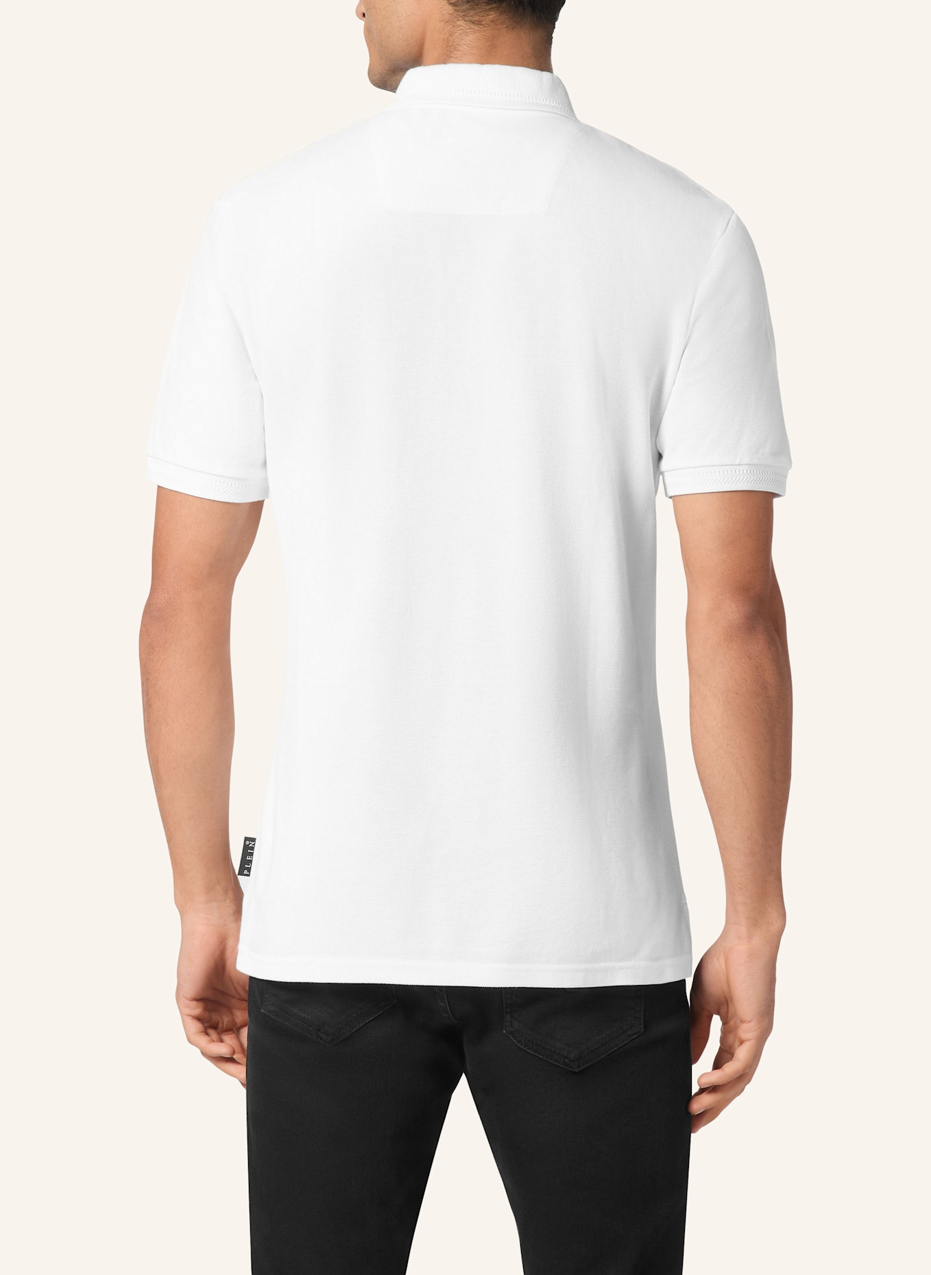 PHILIPP PLEIN Poloshirt Ss GOTHIC PLEIN: WEISS