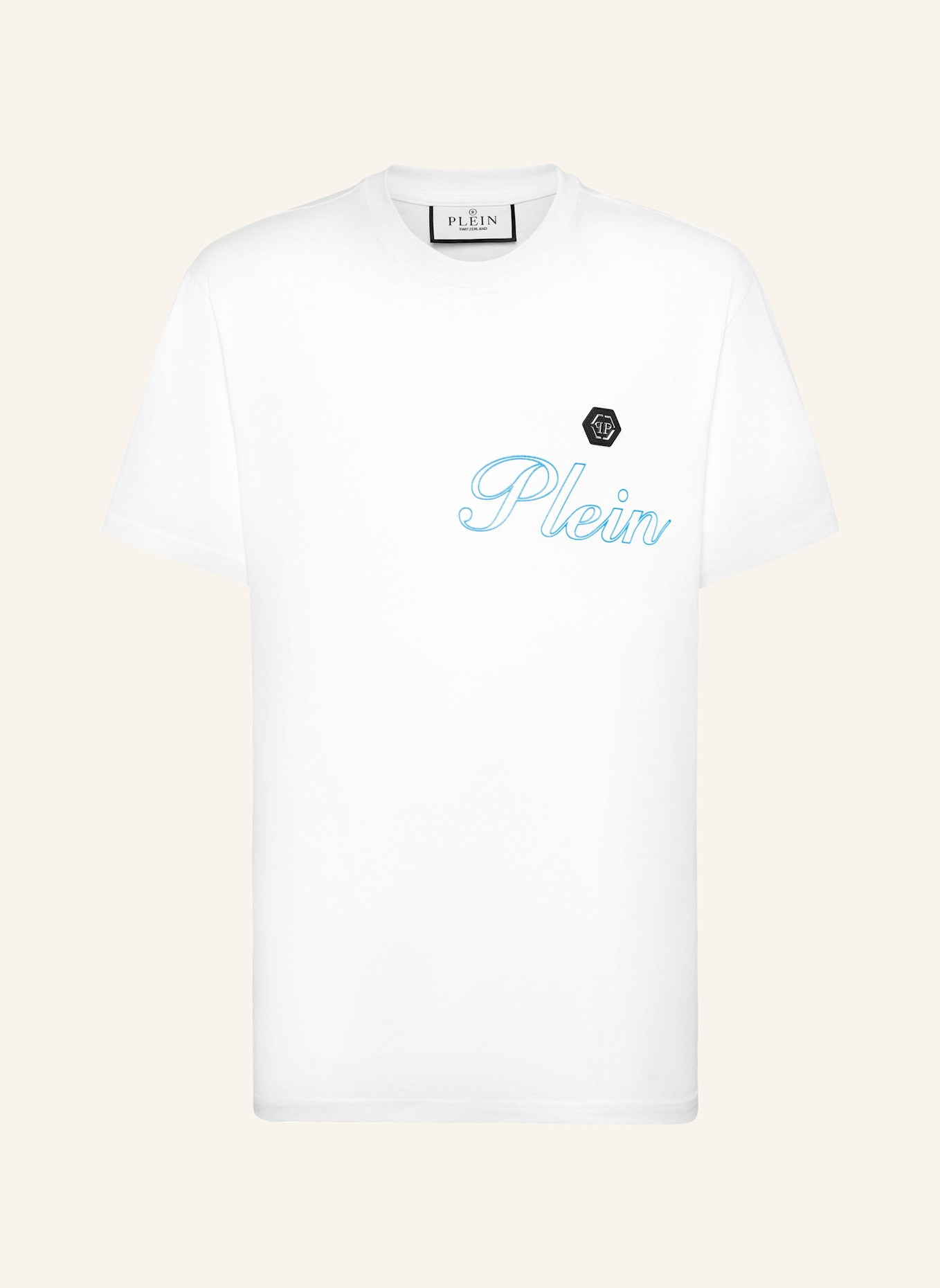 PHILIPP PLEIN T-Shirt Rundhalsausschnitt Ss: WEISS