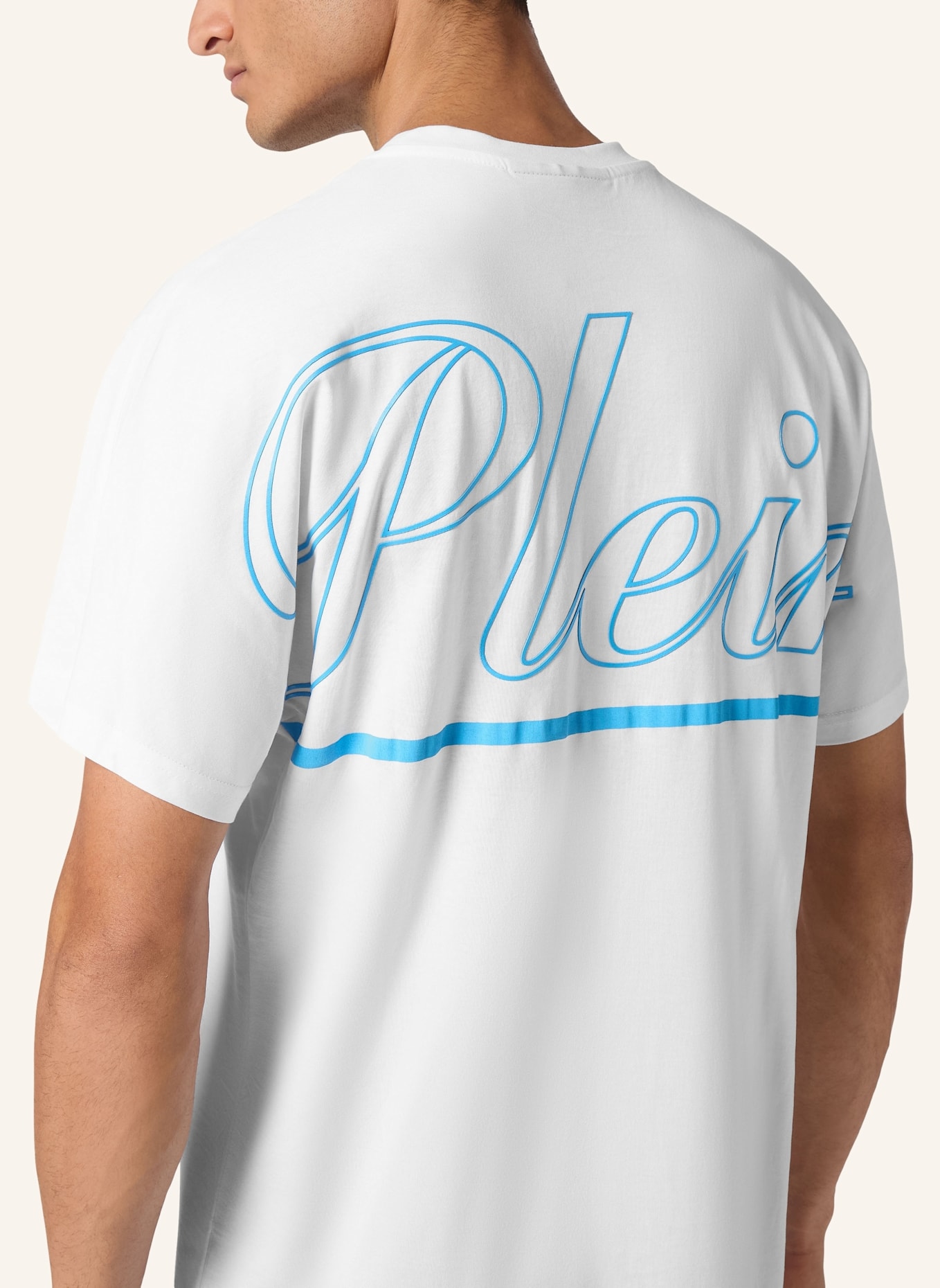 PHILIPP PLEIN T-Shirt Rundhalsausschnitt Ss: WEISS