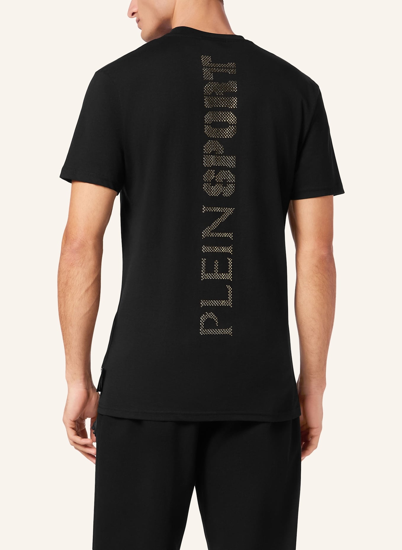 PLEIN SPORT T-Shirt Rundhalsausschnitt Ss SCRATCH: SCHWARZ