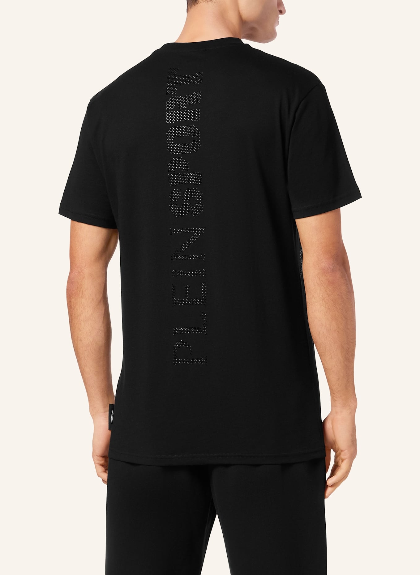 PLEIN SPORT T-Shirt Rundhalsausschnitt Ss SCRATCH: SCHWARZ
