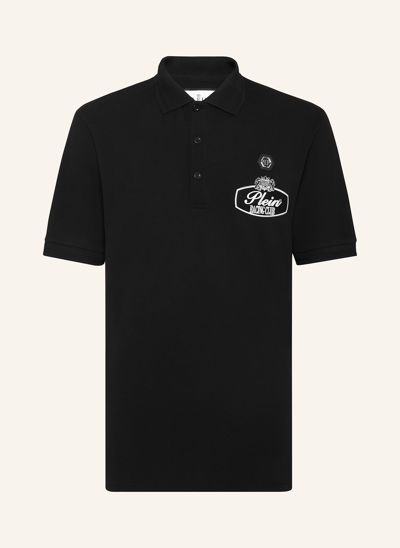 PHILIPP PLEIN Poloshirt Ss RACING: SCHWARZ