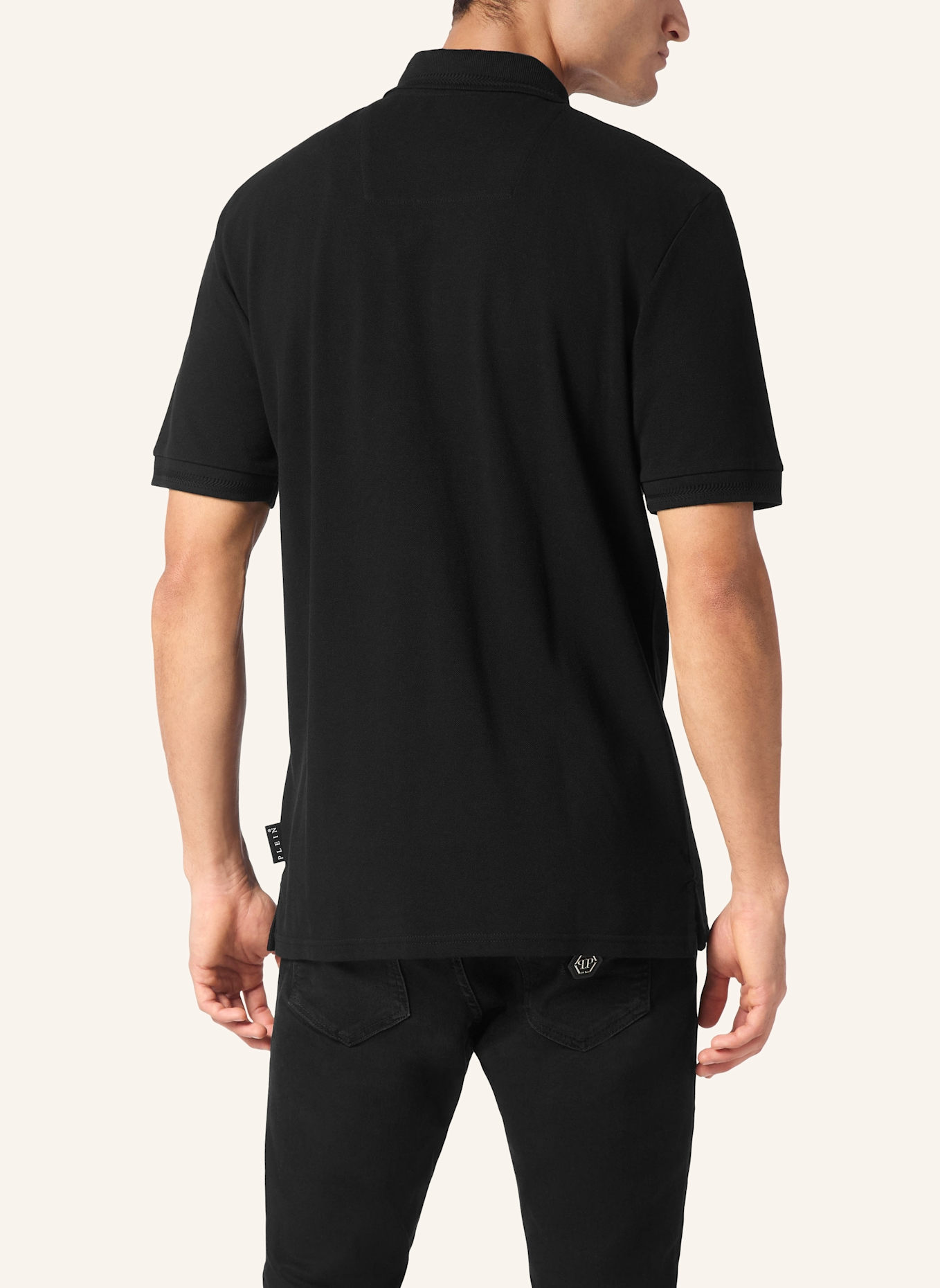 PHILIPP PLEIN Poloshirt Ss RACING: SCHWARZ