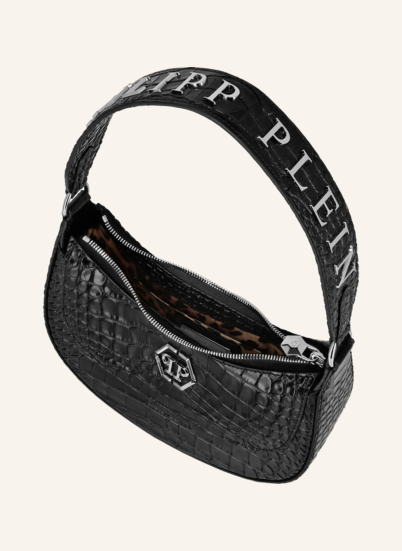 PHILIPP PLEIN Henkel Tasche: SCHWARZ