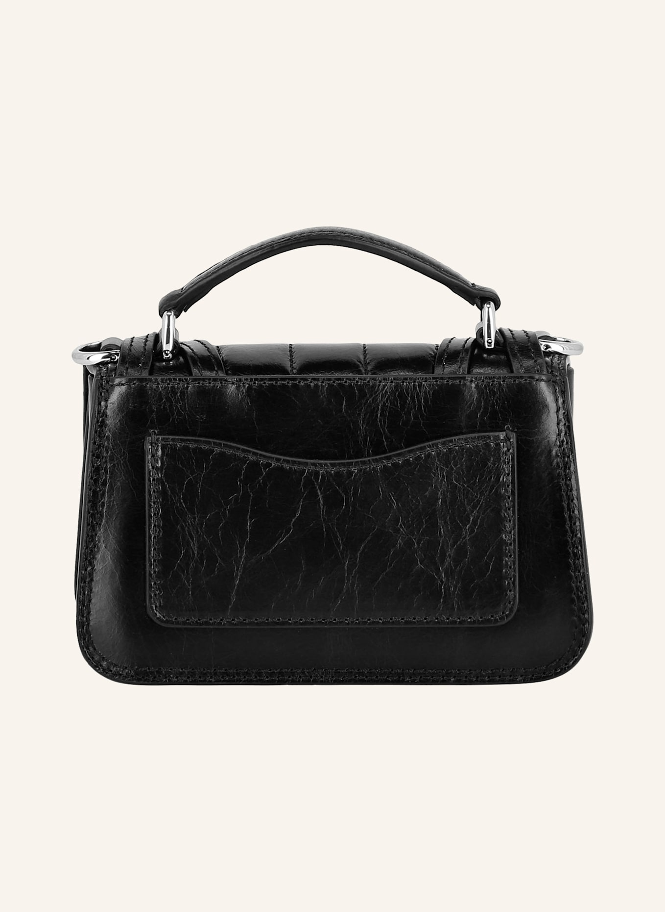 PHILIPP PLEIN Henkel Tasche HEXAGON: SCHWARZ