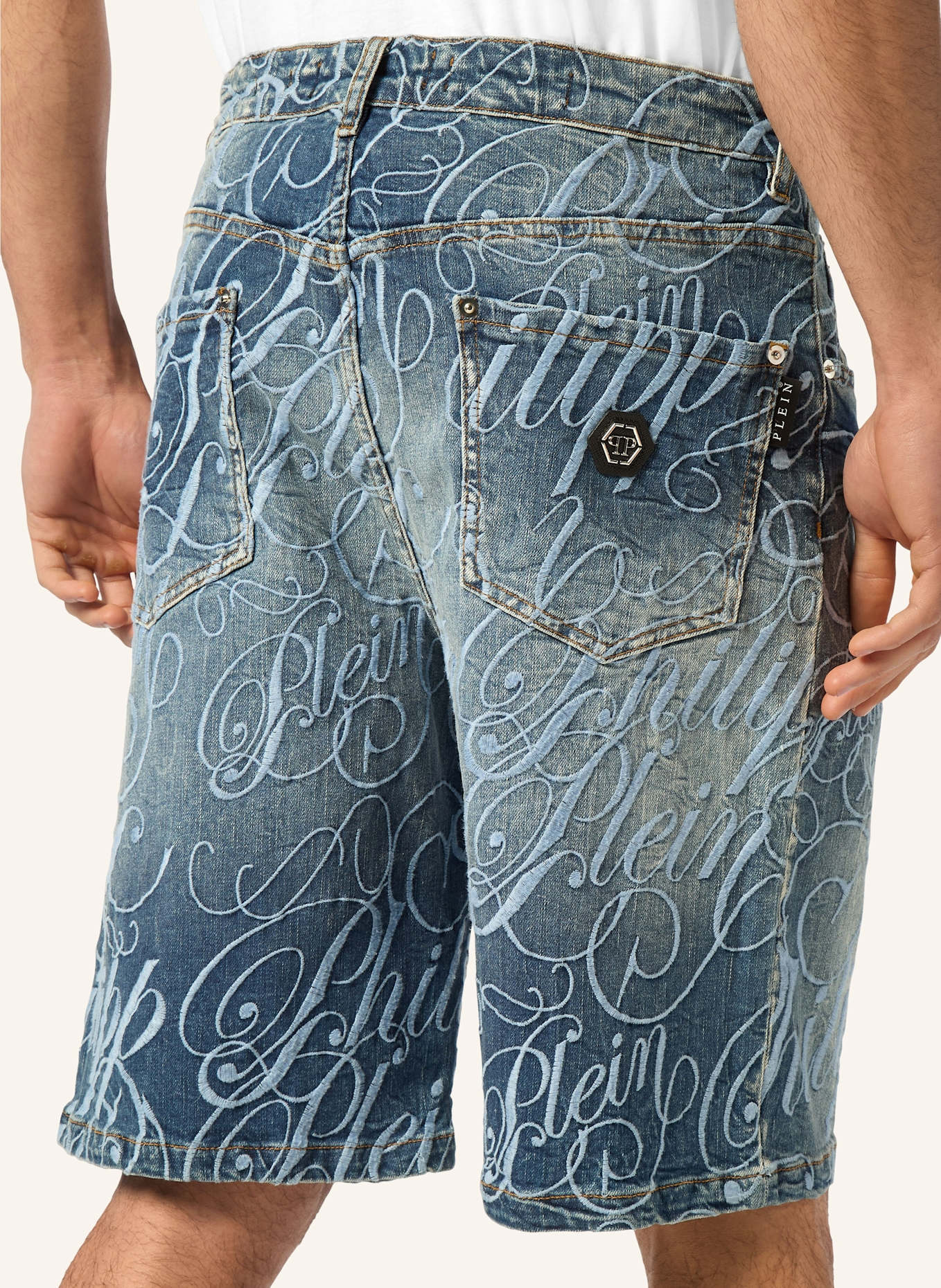 PHILIPP PLEIN Shorts: BLAU