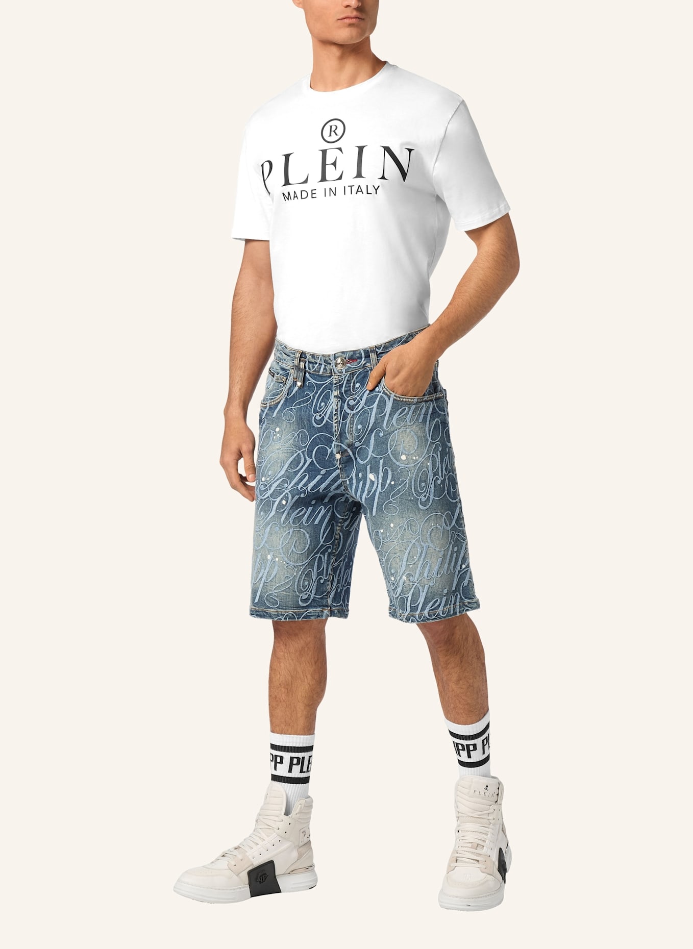 PHILIPP PLEIN Shorts: BLAU