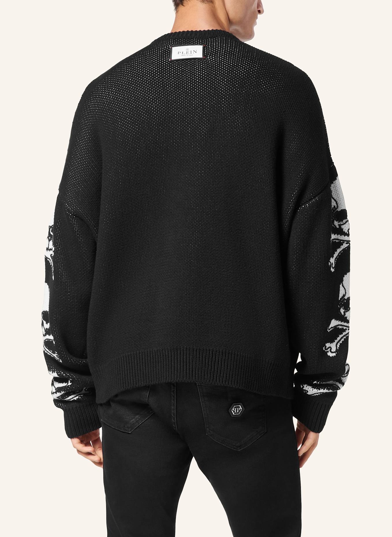 PHILIPP PLEIN Pullover GOTHIC PLEIN: SCHWARZ