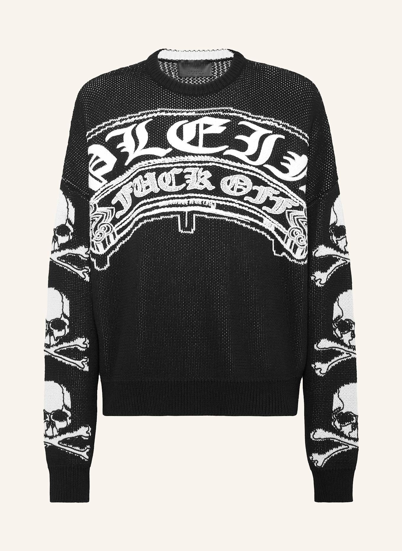 PHILIPP PLEIN Pullover GOTHIC PLEIN: SCHWARZ