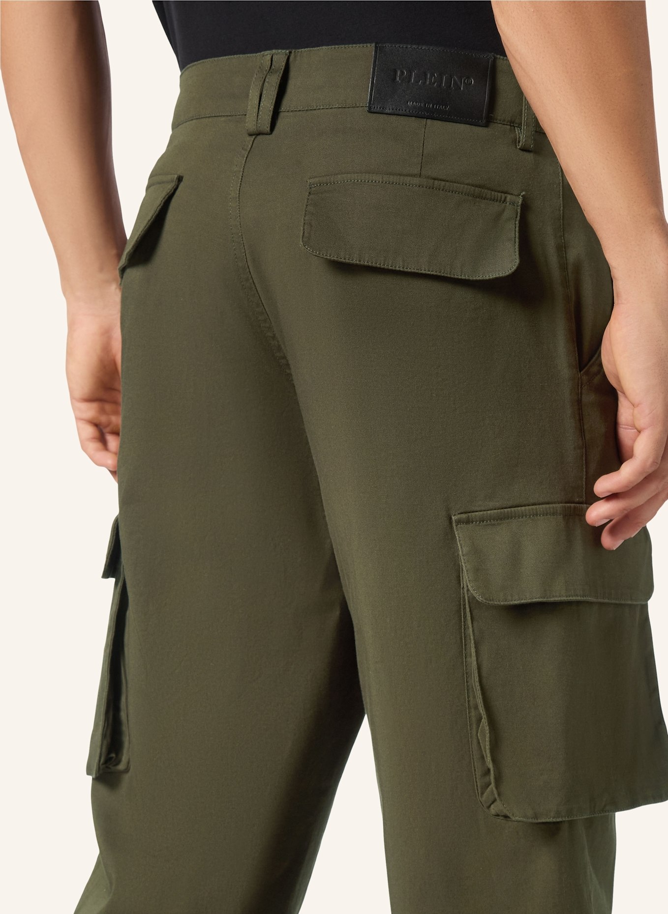 PHILIPP PLEIN Hose Cargo-Passform: DUNKELGRÜN