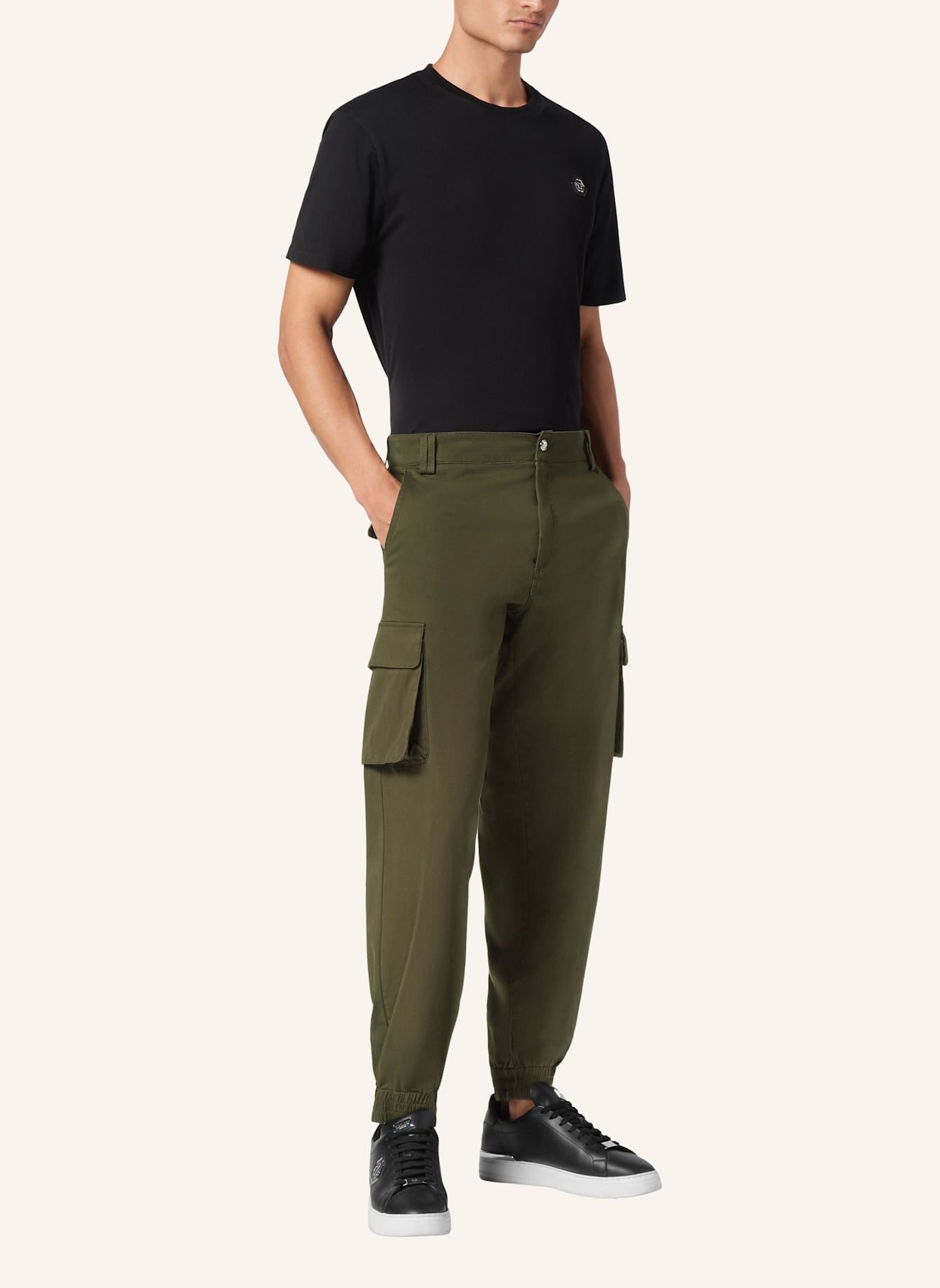 PHILIPP PLEIN Hose Cargo-Passform: DUNKELGRÜN