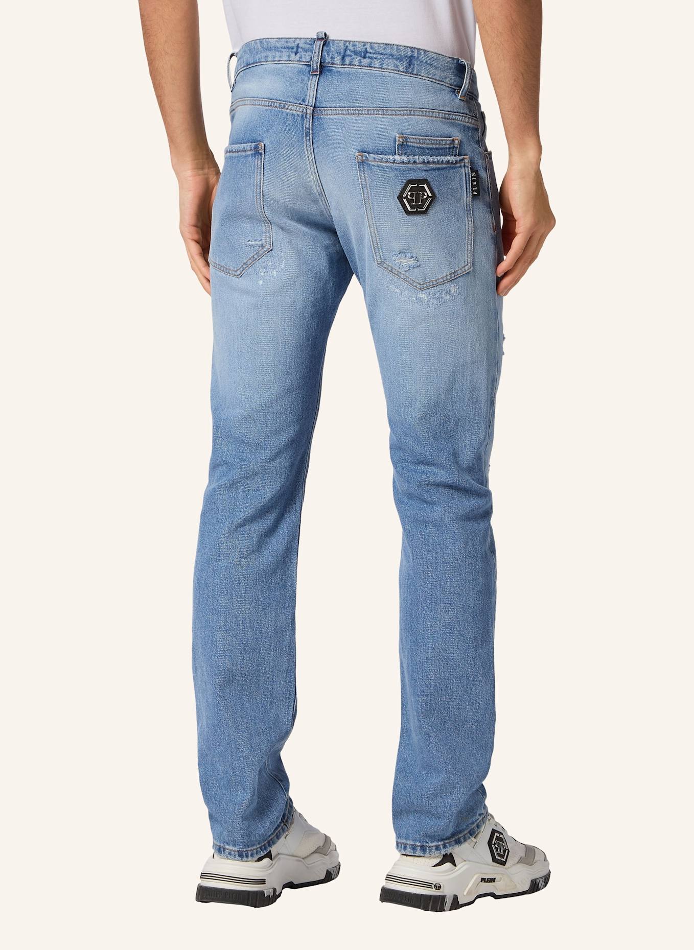 PHILIPP PLEIN Supergerader Schnitt: HELLBLAU