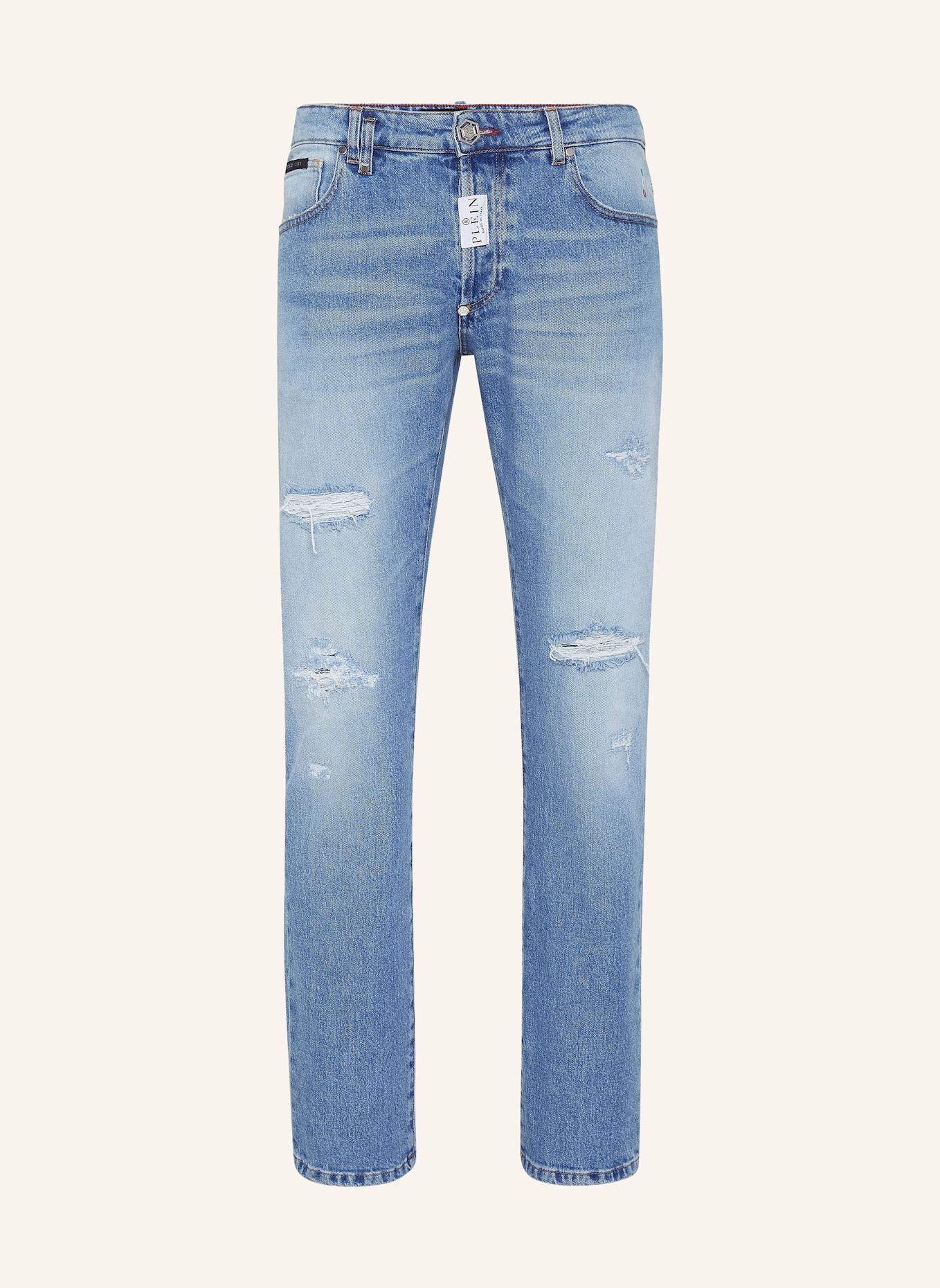 PHILIPP PLEIN Supergerader Schnitt: HELLBLAU