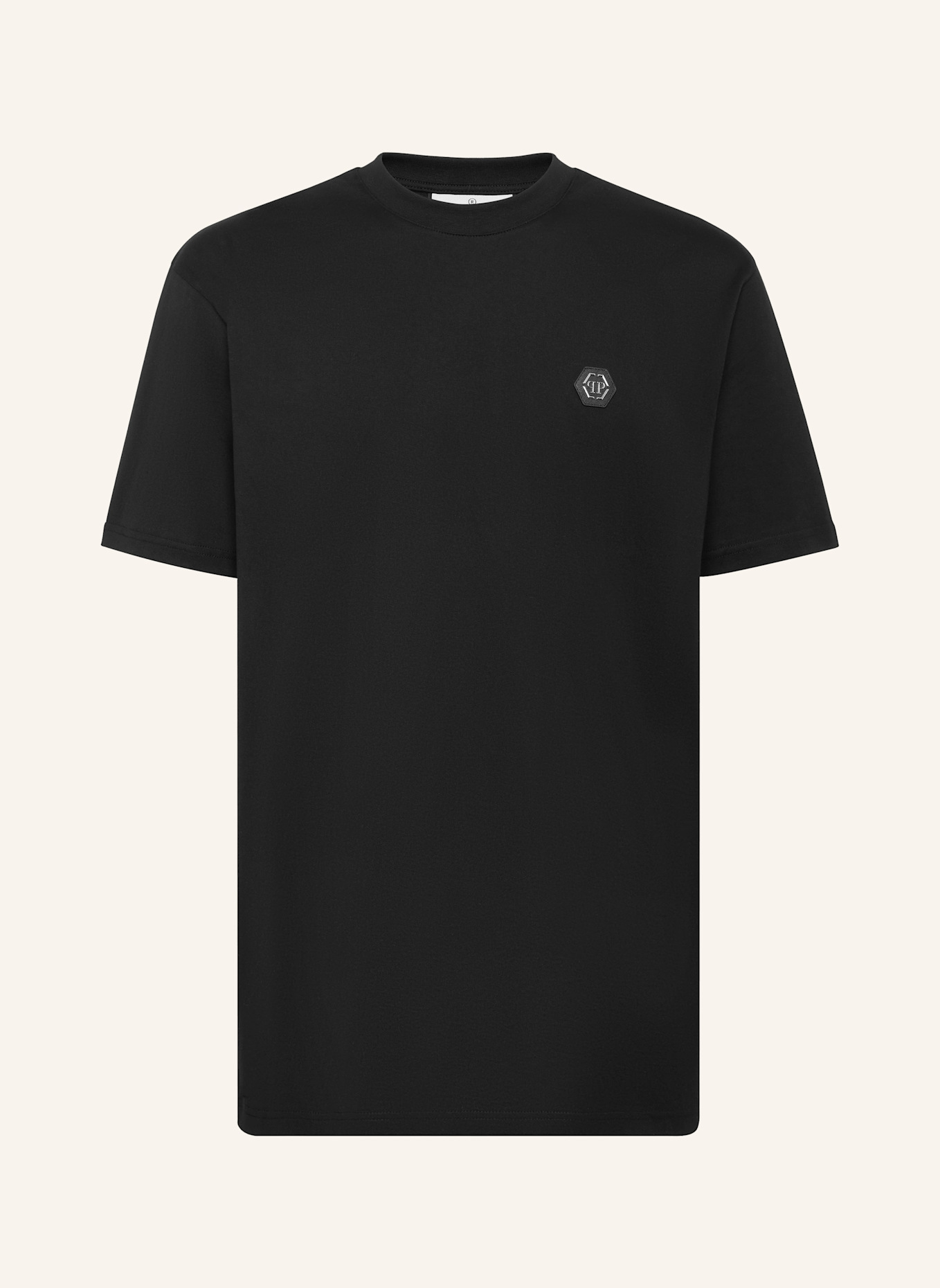 PHILIPP PLEIN T-Shirt Rundhalsausschnitt Ss GOTHIC PLEIN: SCHWARZ