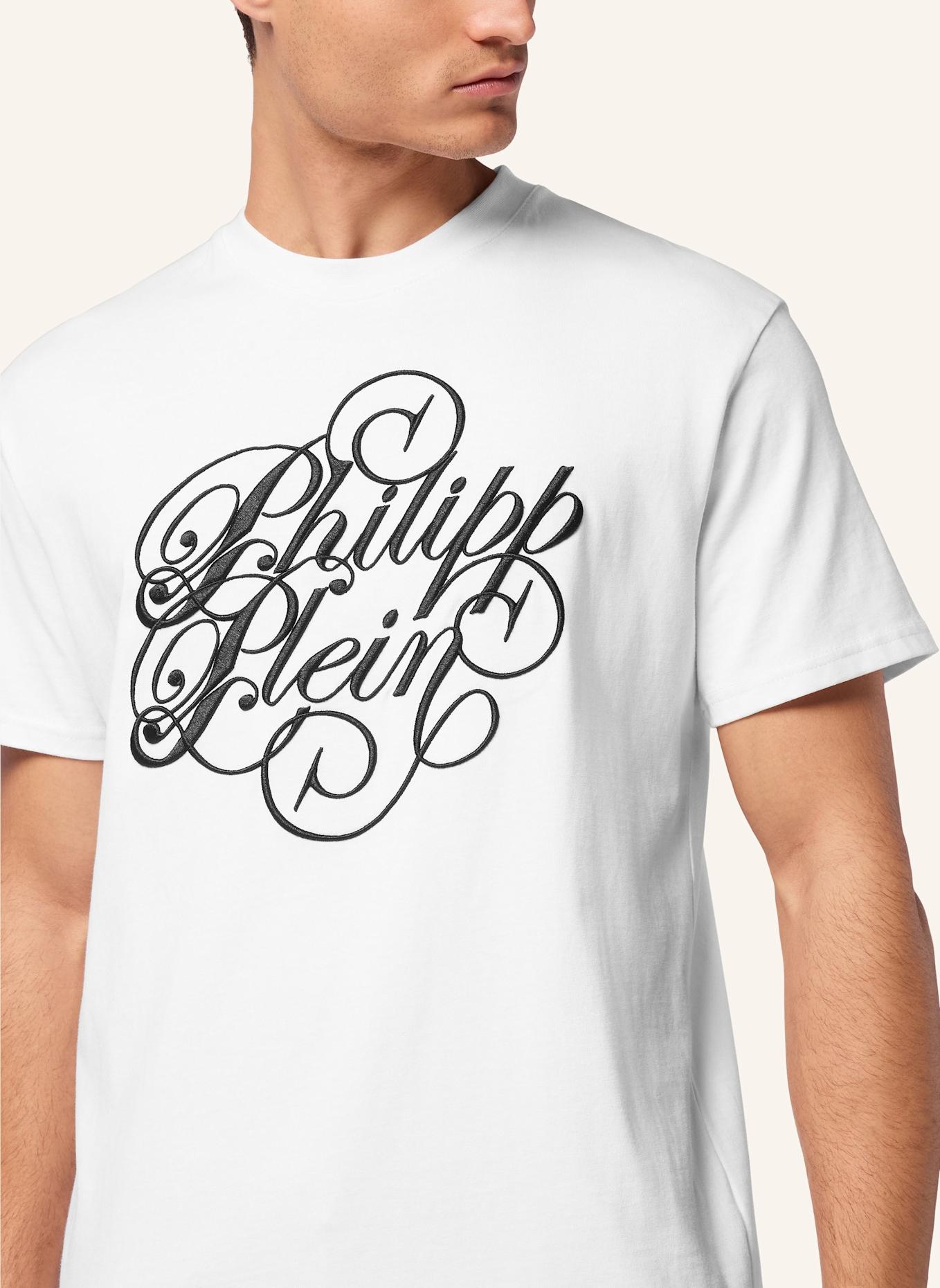 PHILIPP PLEIN T-Shirt Rundhalsausschnitt Ss: WEISS