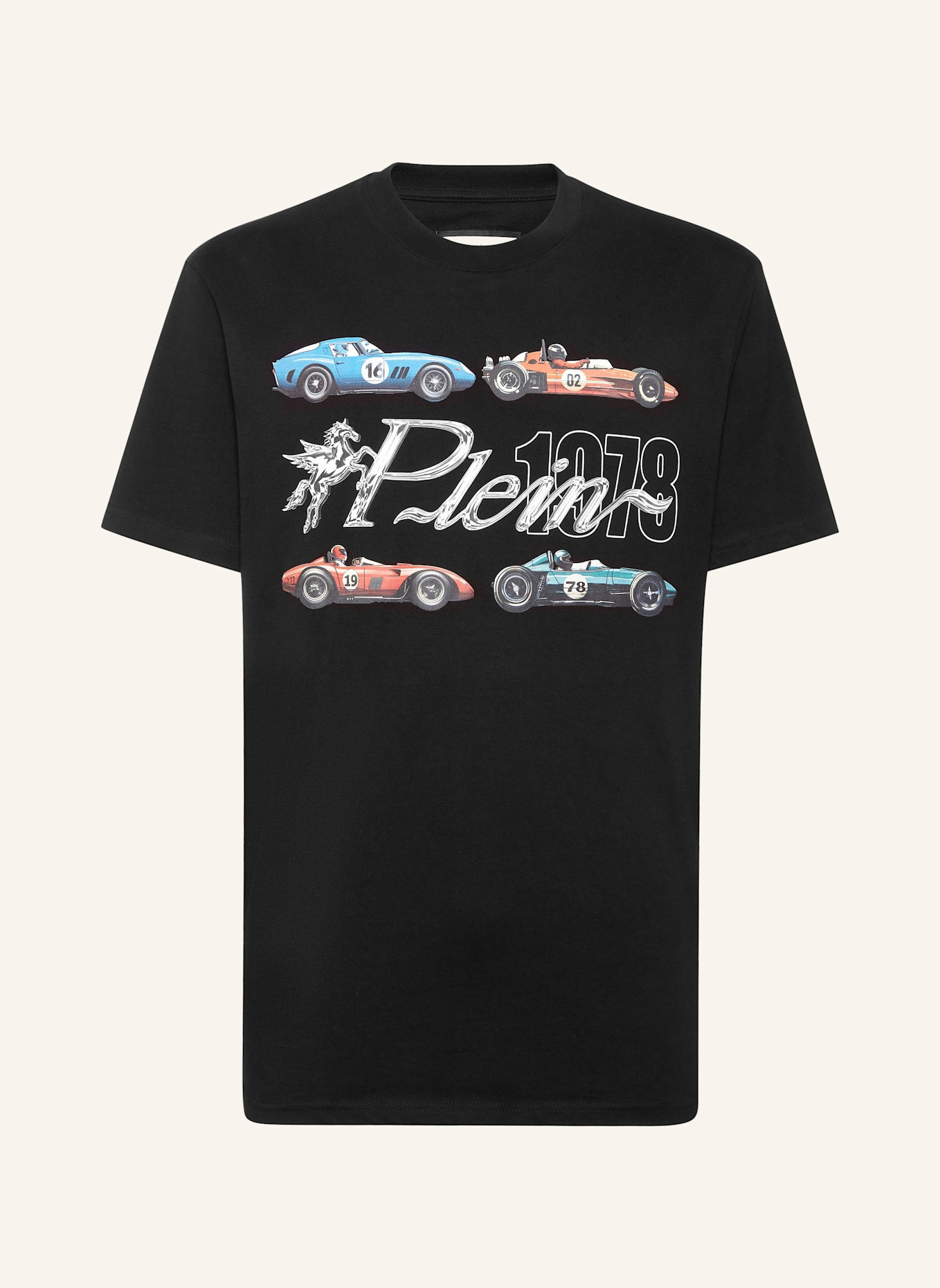 PHILIPP PLEIN T-Shirt Rundhalsausschnitt Ss: SCHWARZ