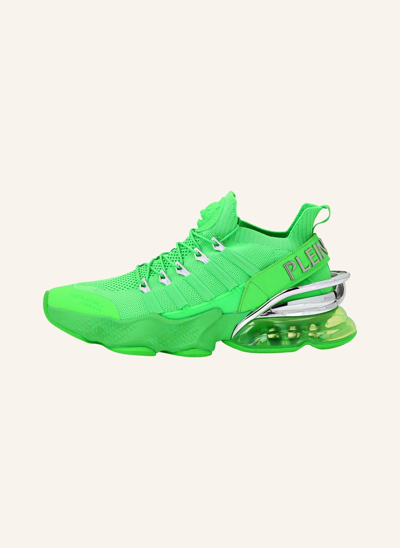 PLEIN SPORT Runner Sneaker TIGER ATTACK//GEN.X.04: GRÜN