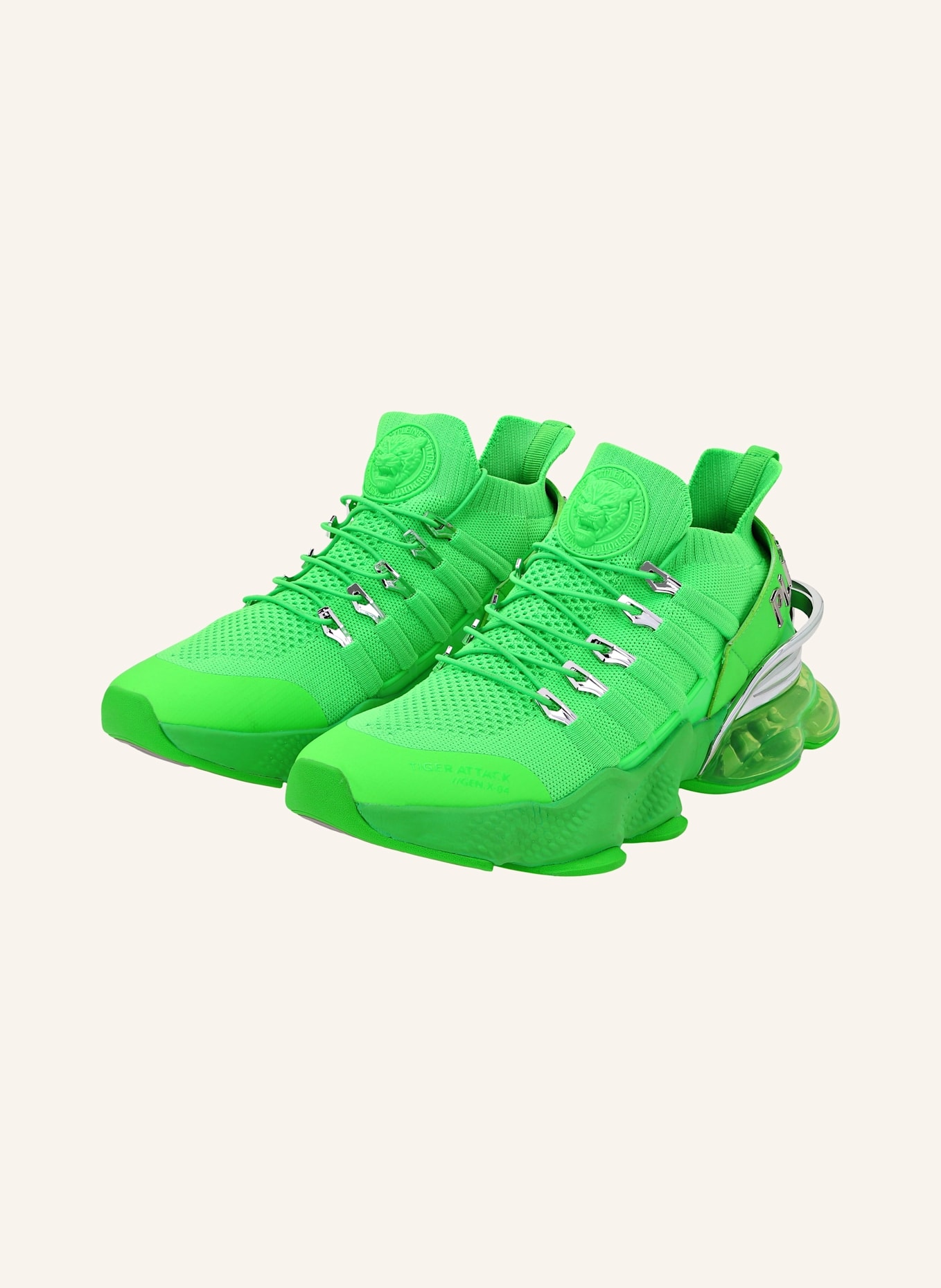 PLEIN SPORT Runner Sneaker TIGER ATTACK//GEN.X.04: GRÜN